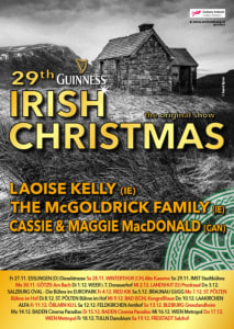 29th Irish Christmas - Sun, Nov 29, 2026, 20:00 at Stadtbühne Imst, Bundesstraße 3, 6460 Imst, Österreich