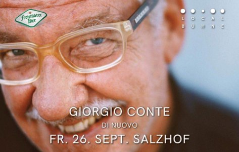 GIORGIO CONTE - Fr., 18.09.2026, 20:00 at Salzhof, Salzgasse 15, 4240 Freistadt, Österreich