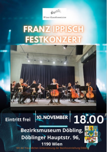 Franz Ippisch Festkonzert - Tue, Nov 10, 2026, 18:00 at Bezirksmuseum Döbling, Döblinger Hauptstraße 96, 1190 Wien, Österreich