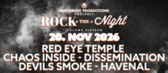 rock the night vol.16 - Fri, Nov 20, 2026, 19:00 at Szene Wien, Hauffgasse 26, 1010 Wien, Österreich