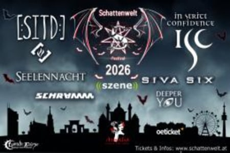 schattenwelt festival 2026 - Sat, Nov 07, 2026, 16:30 at Szene Wien, Hauffgasse 26, 1010 Wien, Österreich