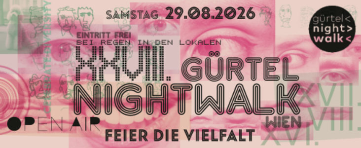 GÜRTEL NIGHTWALK - Sa., 29.08.2026, 20:00 at B72, Hernalser Gürtel 72-73, 1080 Wien, Österreich