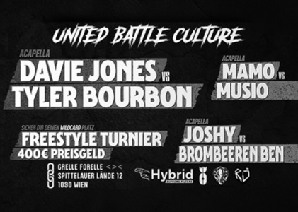 12/03 United Battle Culture – Session #02 - Fr., 12.03.2027, 18:00 at Grelle Forelle, Spittelauer Lände 12, 1090 Wien, Österreich