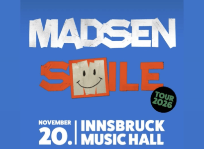 Madsen - Smile Tour 2026 - Fri, Nov 20, 2026, 20:00 at Music Hall, Grabenweg 74, 6020 Innsbruck, Österreich