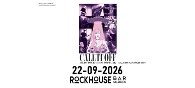 CALL IT OFF (NED) - Tue, Sep 22, 2026, 19:00 at Rockhouse Salzburg, Schallmooser Hauptstraße 46, 5020 Salzburg, Österreich