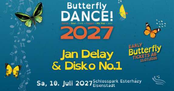 Butterfly Dance! 2027 - Sa., 10.07.2027, 12:00 at Schlosspark Esterházy 7000 Eisenstadt, Österreich