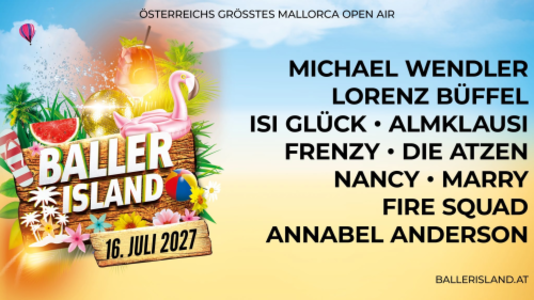 BALLER ISLAND 2027 - Fr., 16.07.2027, 14:00 at Donauinsel Donauinsel 1, 1220 Wien, Österreich