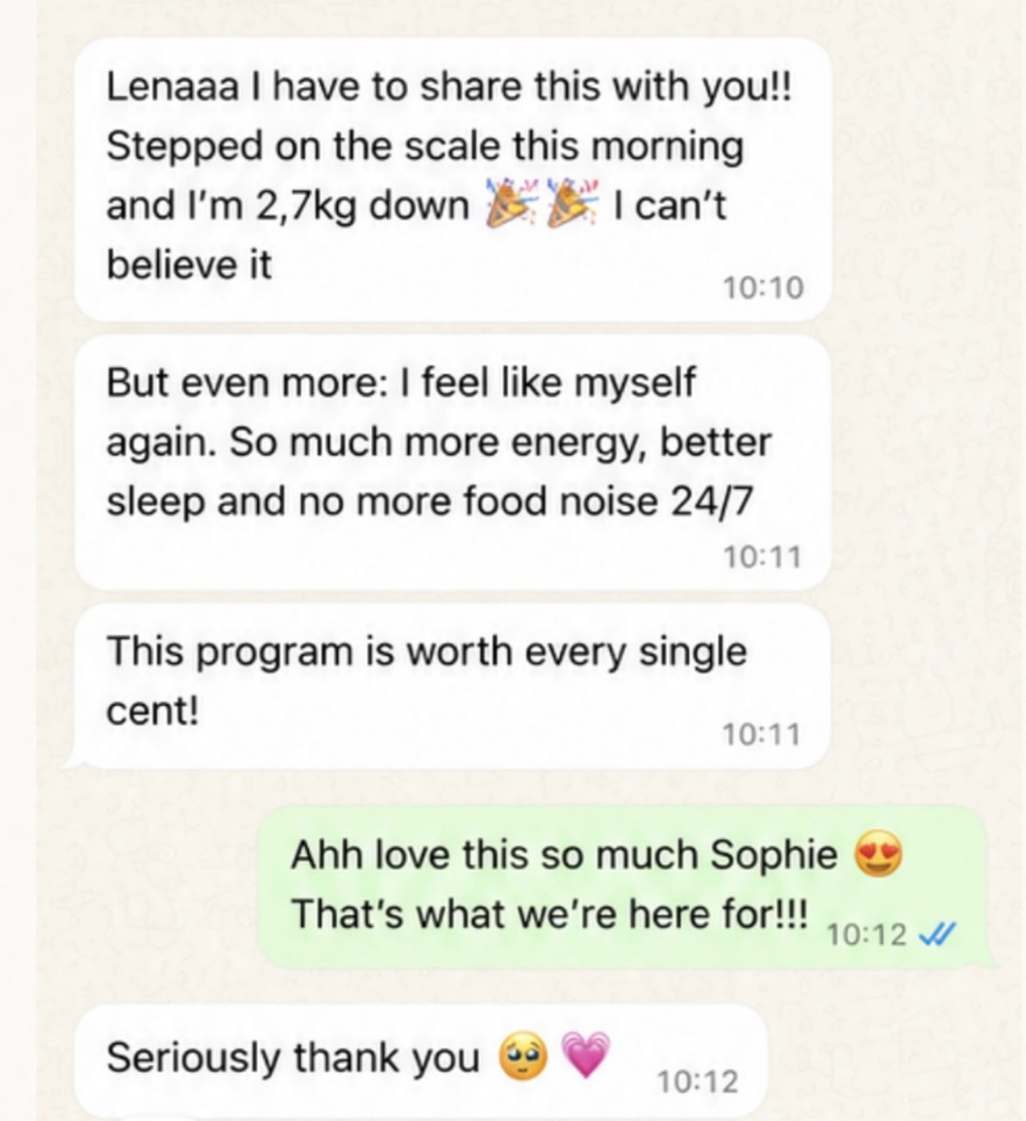 WhatsApp message