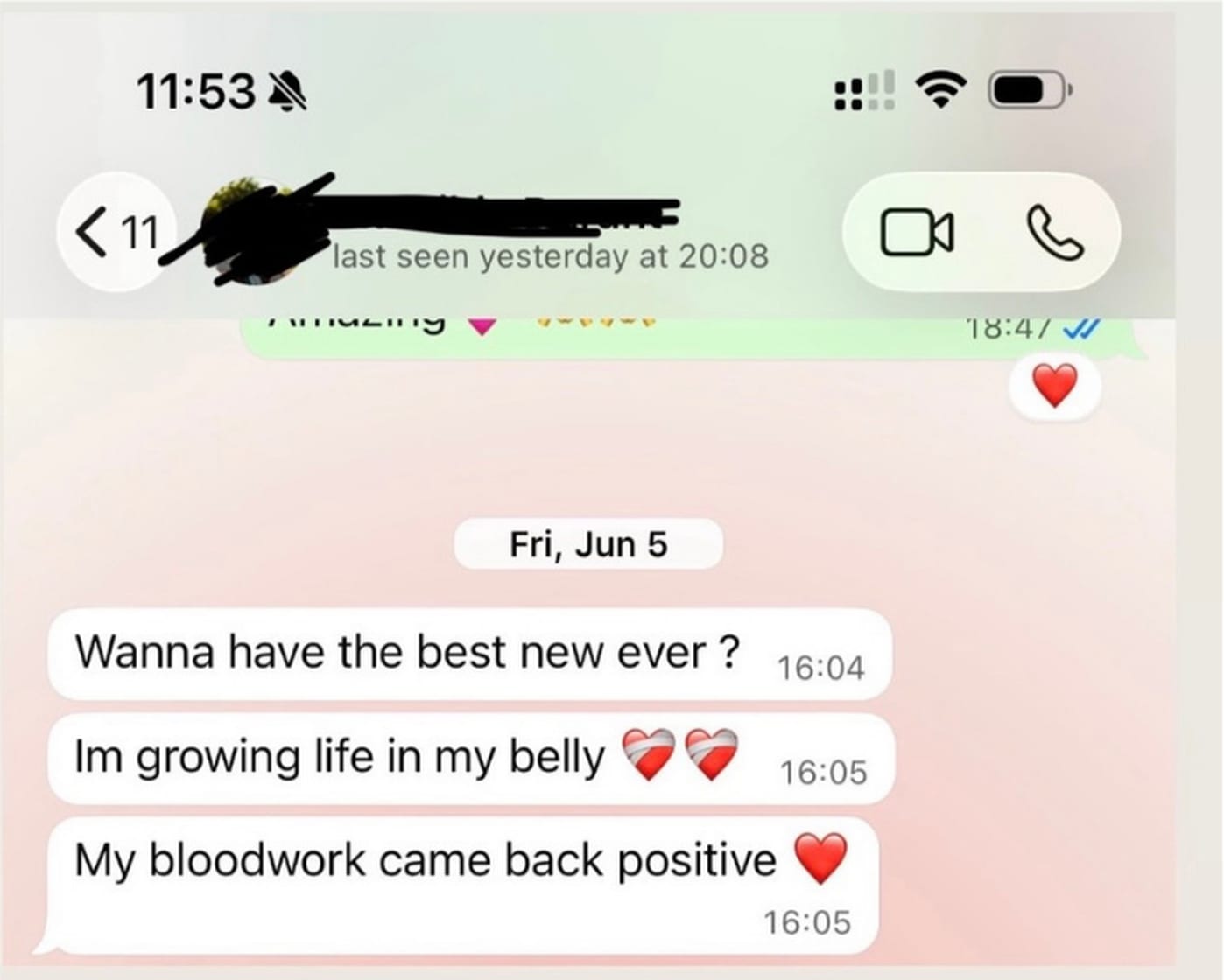 WhatsApp message