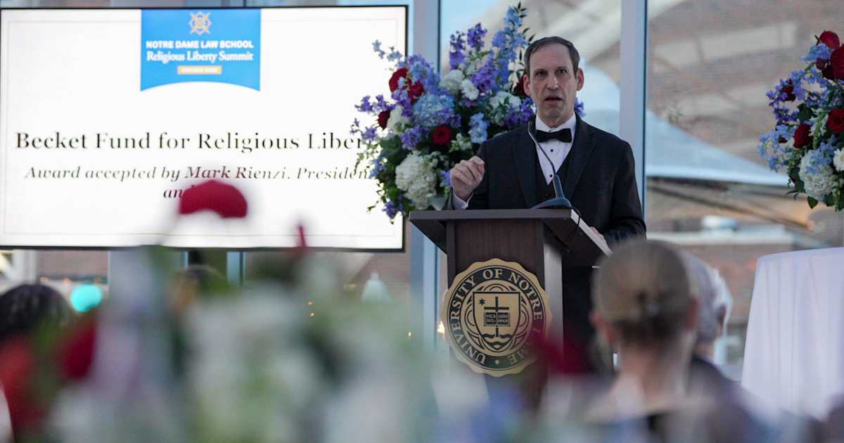 Notre Dame awards religious liberty prize to Becket Fund for Supreme Court wins