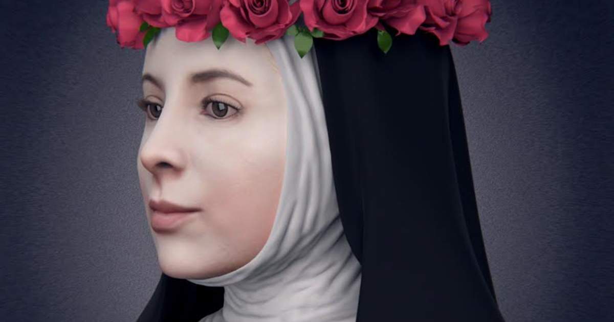 How the skull of St. Rose of Lima is preserved