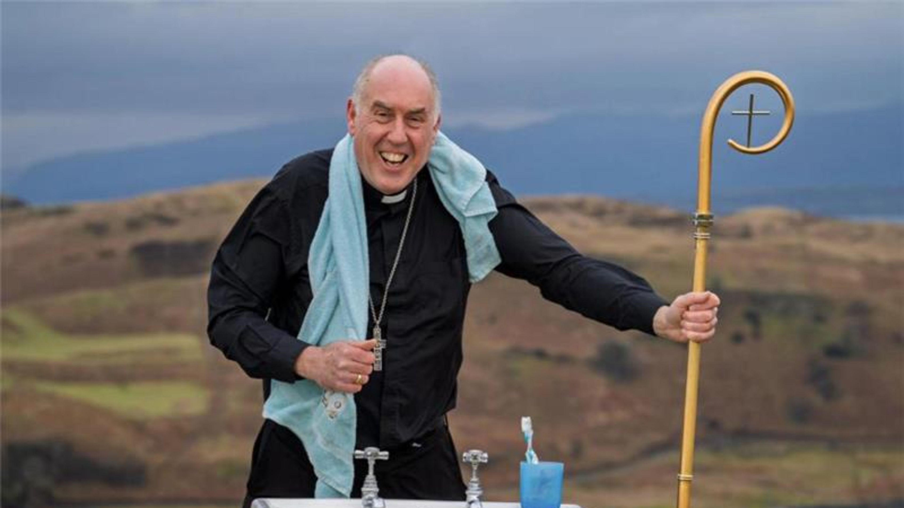 Scottish bishop highlights Ethiopia’s water crisis with unusual stunt
