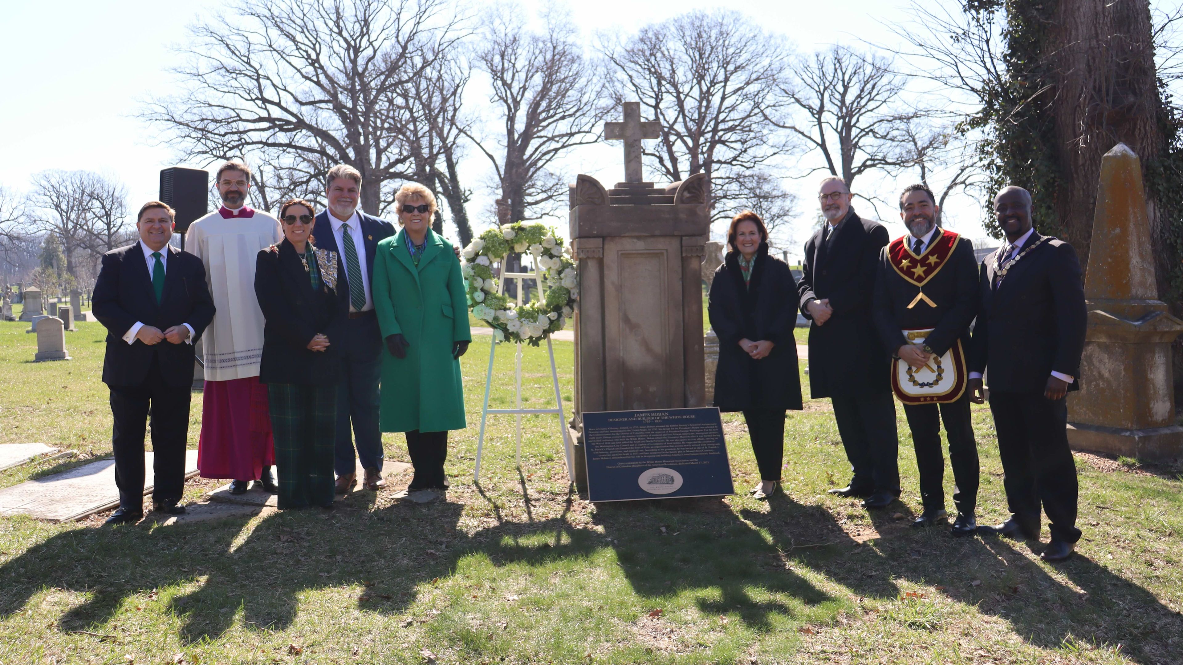Irish immigrant who built the White House celebrated in Washington, DC