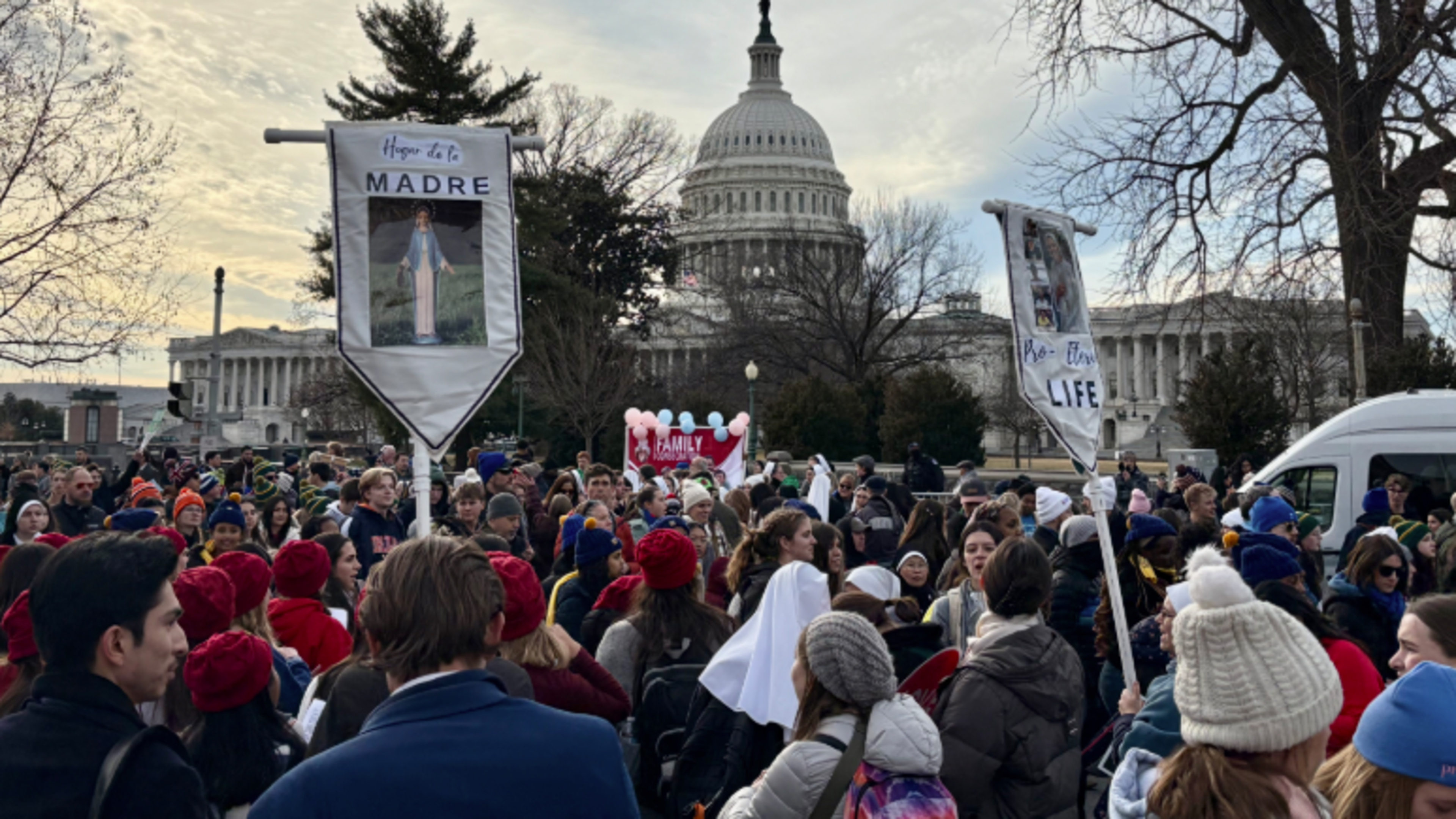 Pro-lifers march for life in downtown Washington, D.C., Friday, Jan. 23, 2026. | Credit: Tessa Gervasini/EWTN News