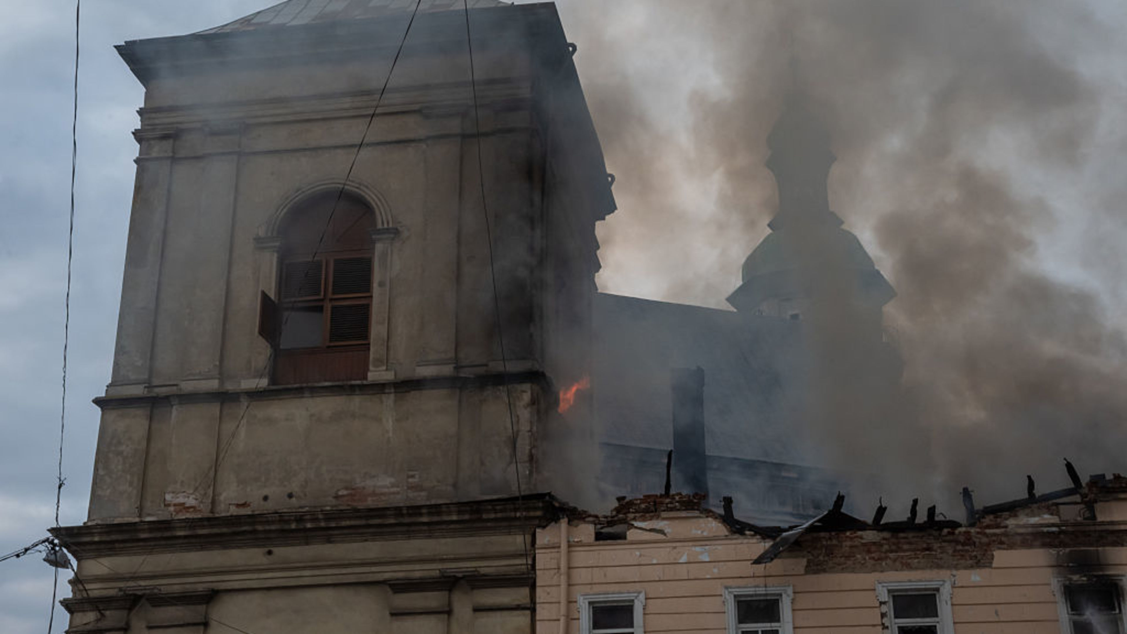 Ukraine monastery hit in Russian missile strike, ‘most historic church’ targeted so far
