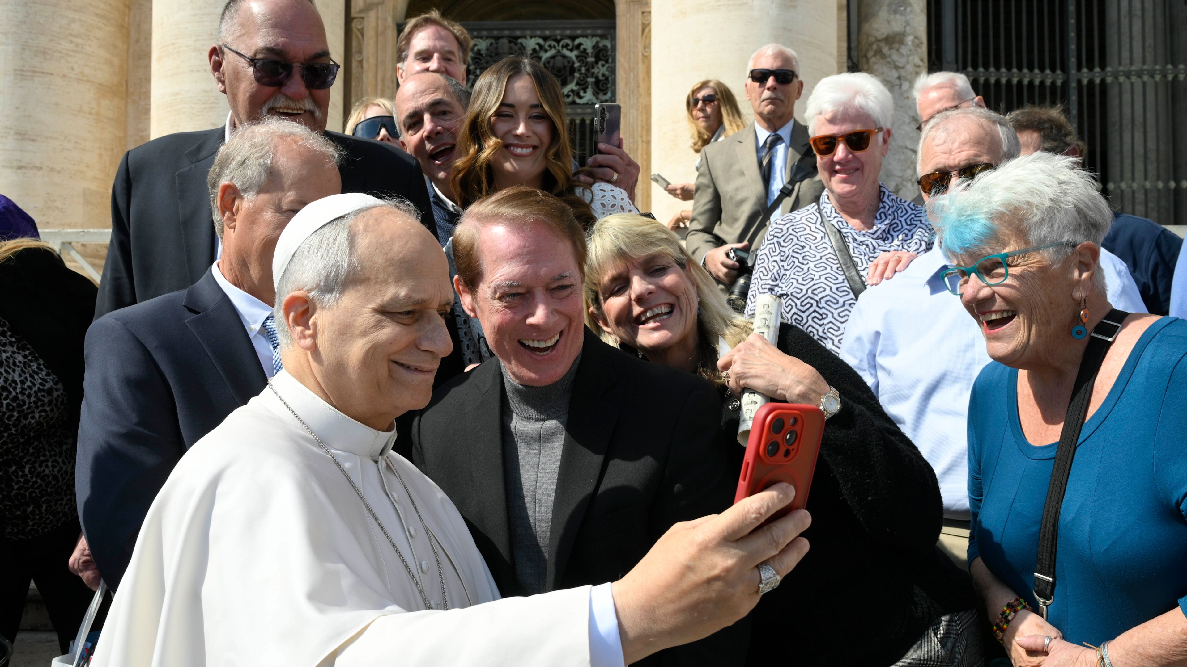 Pope Leo XIV reunites with his eighth grade classmates 