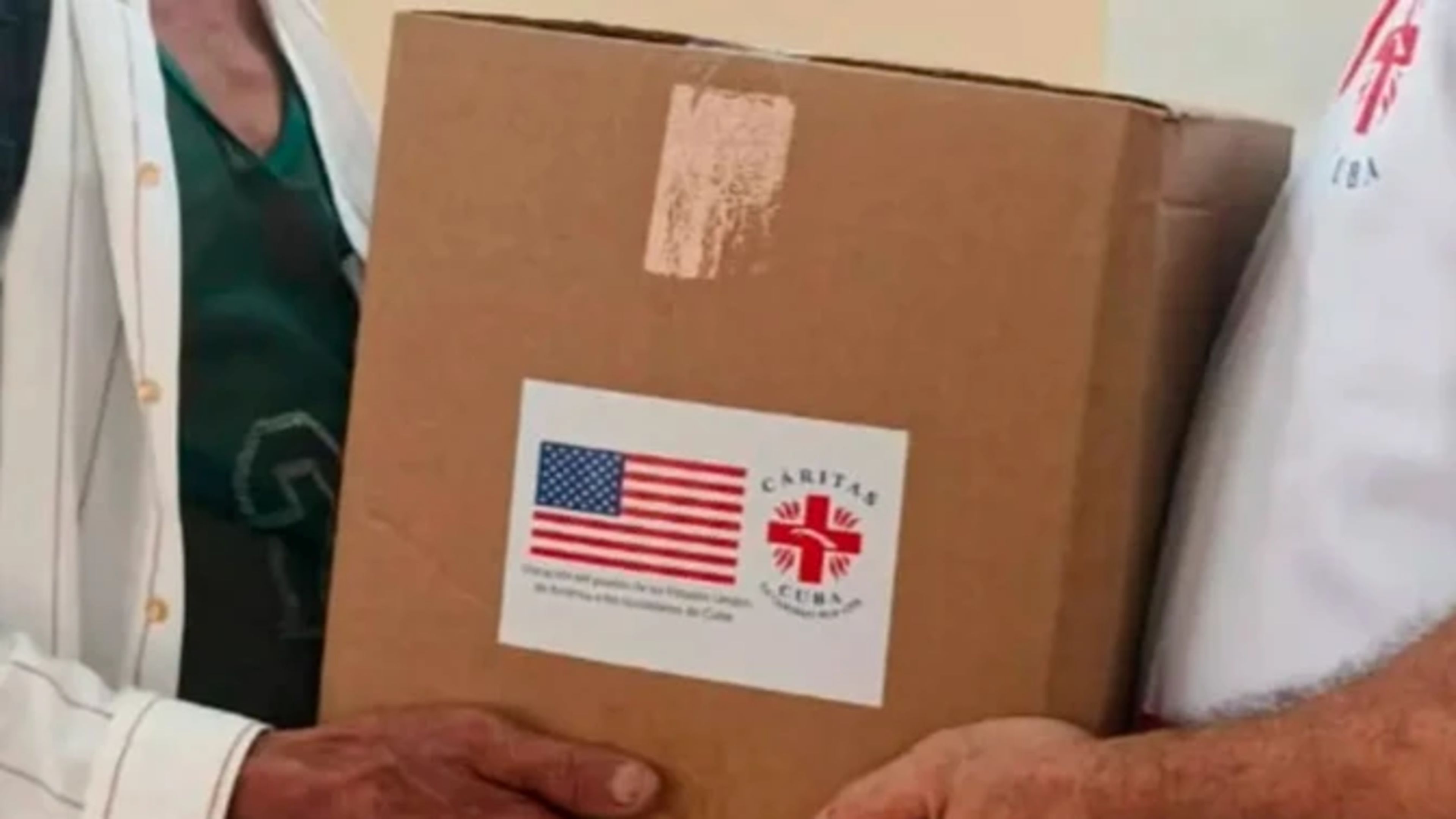 Caritas Cuba receives 7 containers of humanitarian aid from the United States
