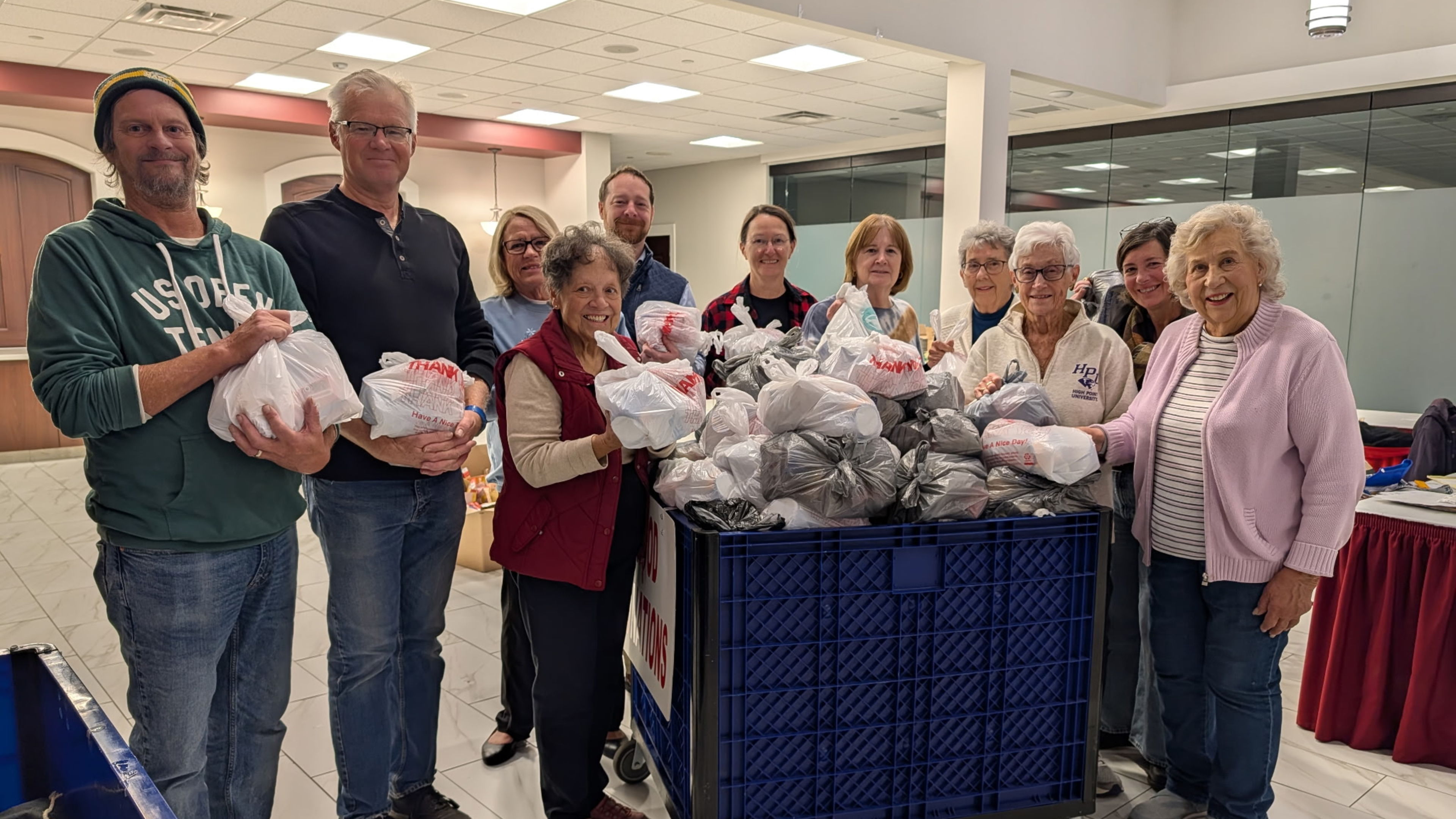 The Social Justice Ministry of St. Katharine Drexel Parish in Frederick, Maryland,  attends a weekend food-bagging session for Yellow Springs Elementary School in 2026. | Credit: Photo courtesy of Brian McCrohan