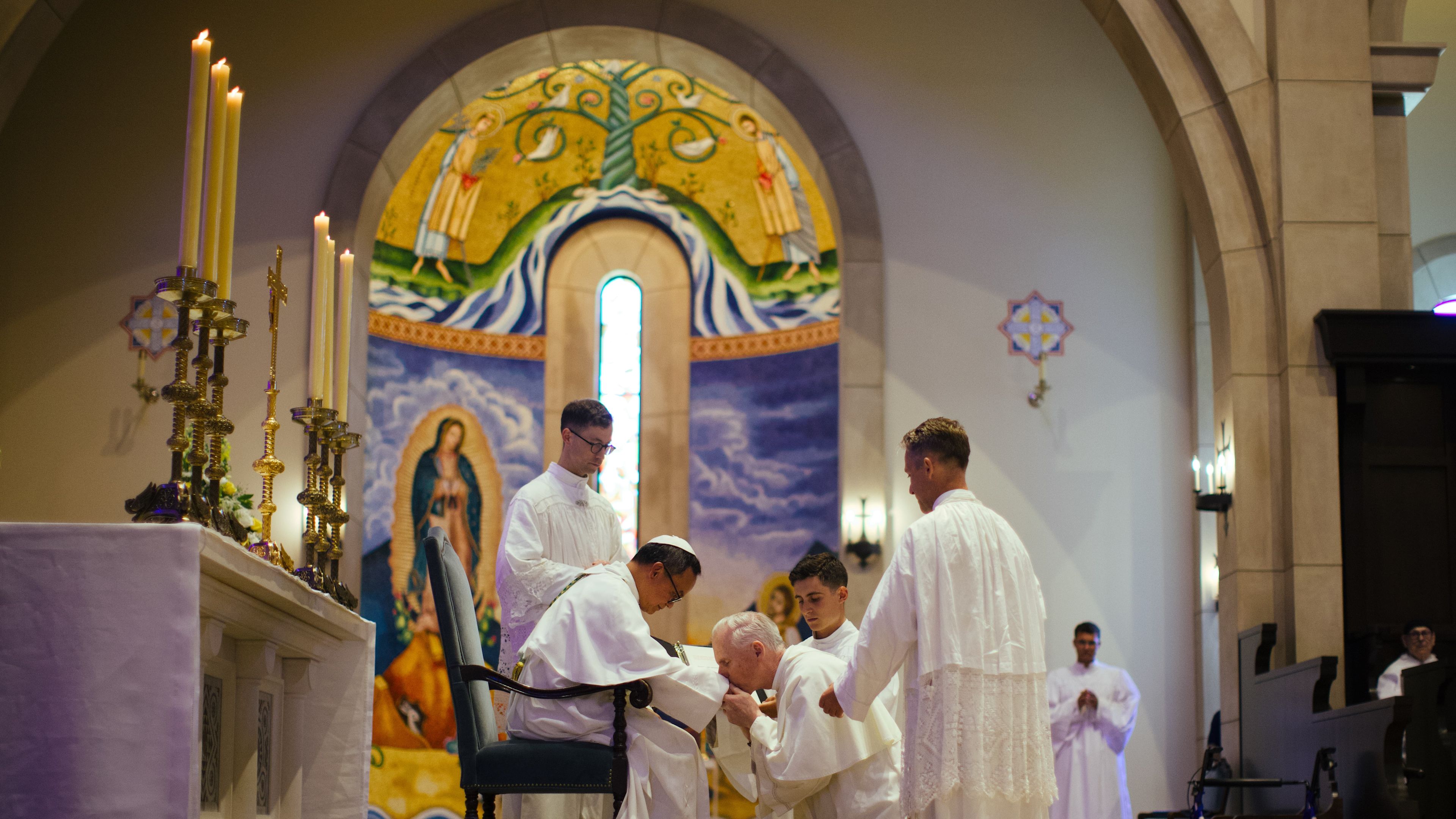 St. Michael’s Abbey in Orange County, California, has elected a new abbot: Norbertine Father John Caronan is the third abbot to serve the community since its founding in 1961. He succeeds Abbot Eugene Hayes, who led the community for 31 years. | Credit: Photo courtesy of St. Michael’s Abbey