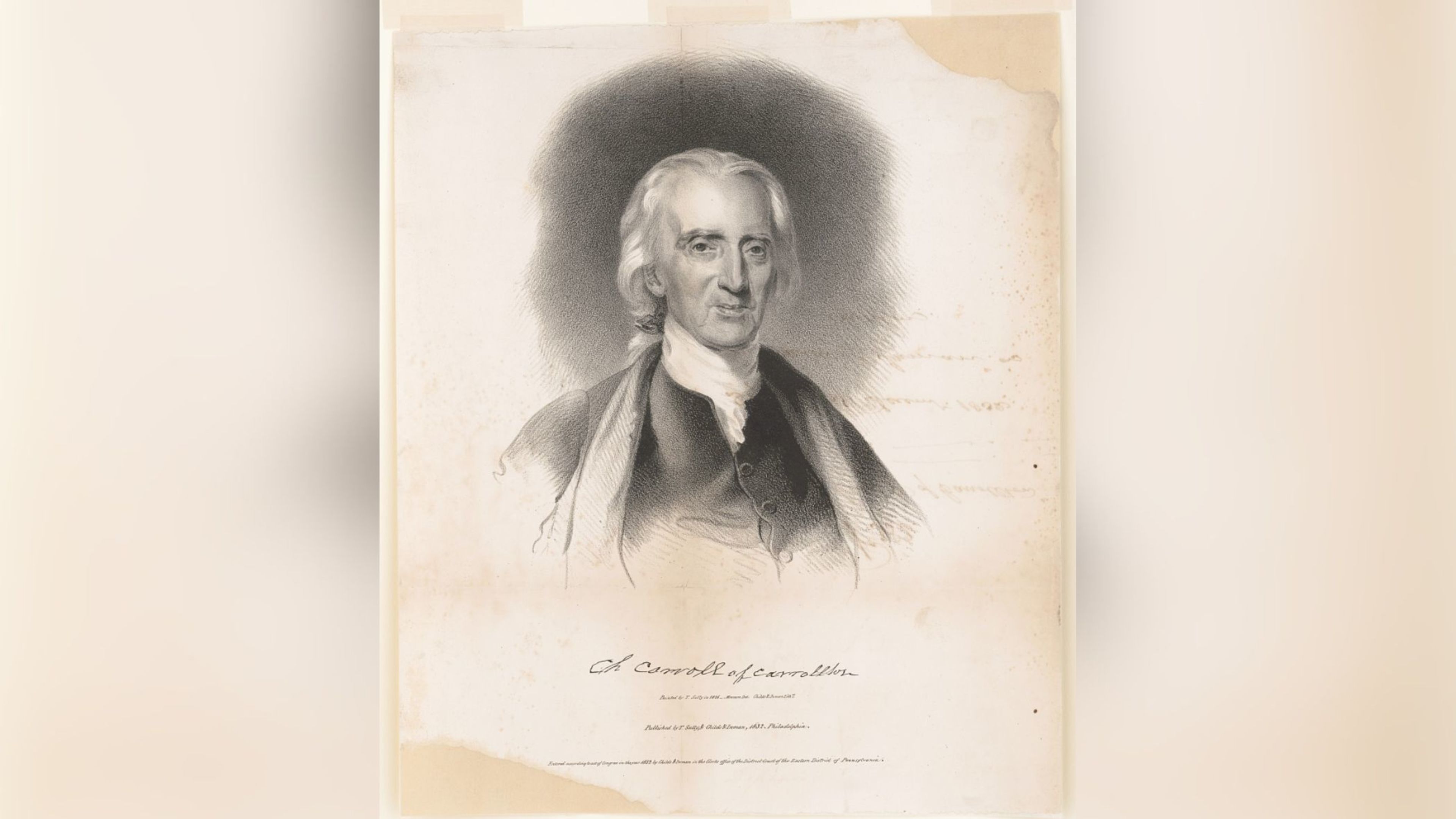 Charles Carroll of Carrollton. | Credit: Photo courtesy of the Library of Congress, Prints and Photographs Division