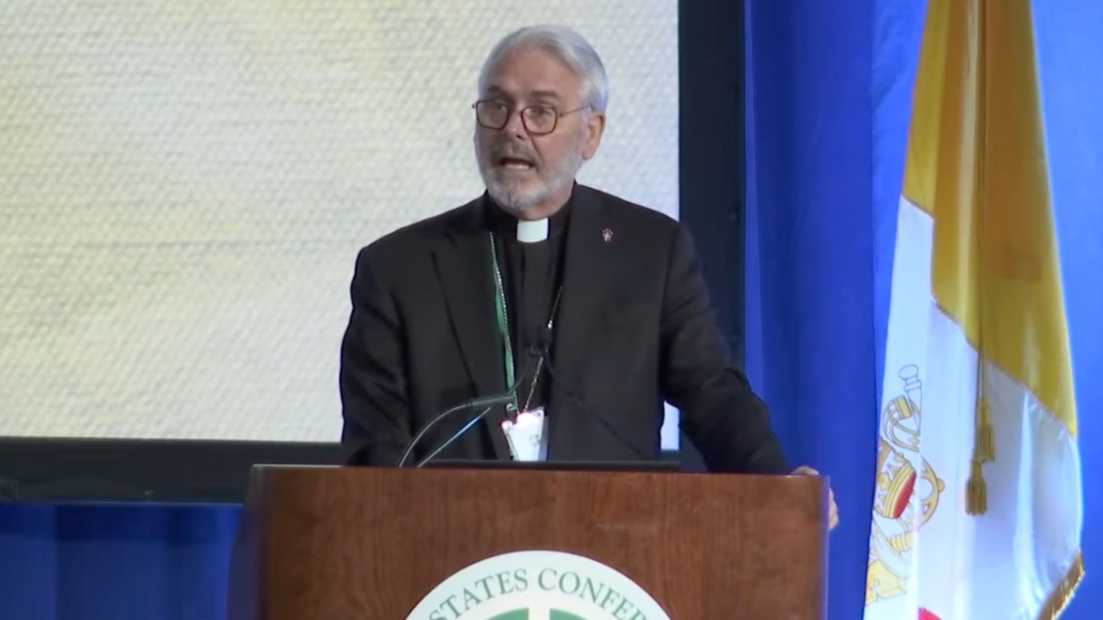 Archbishop Coakley offers first presidential address to U.S. bishops