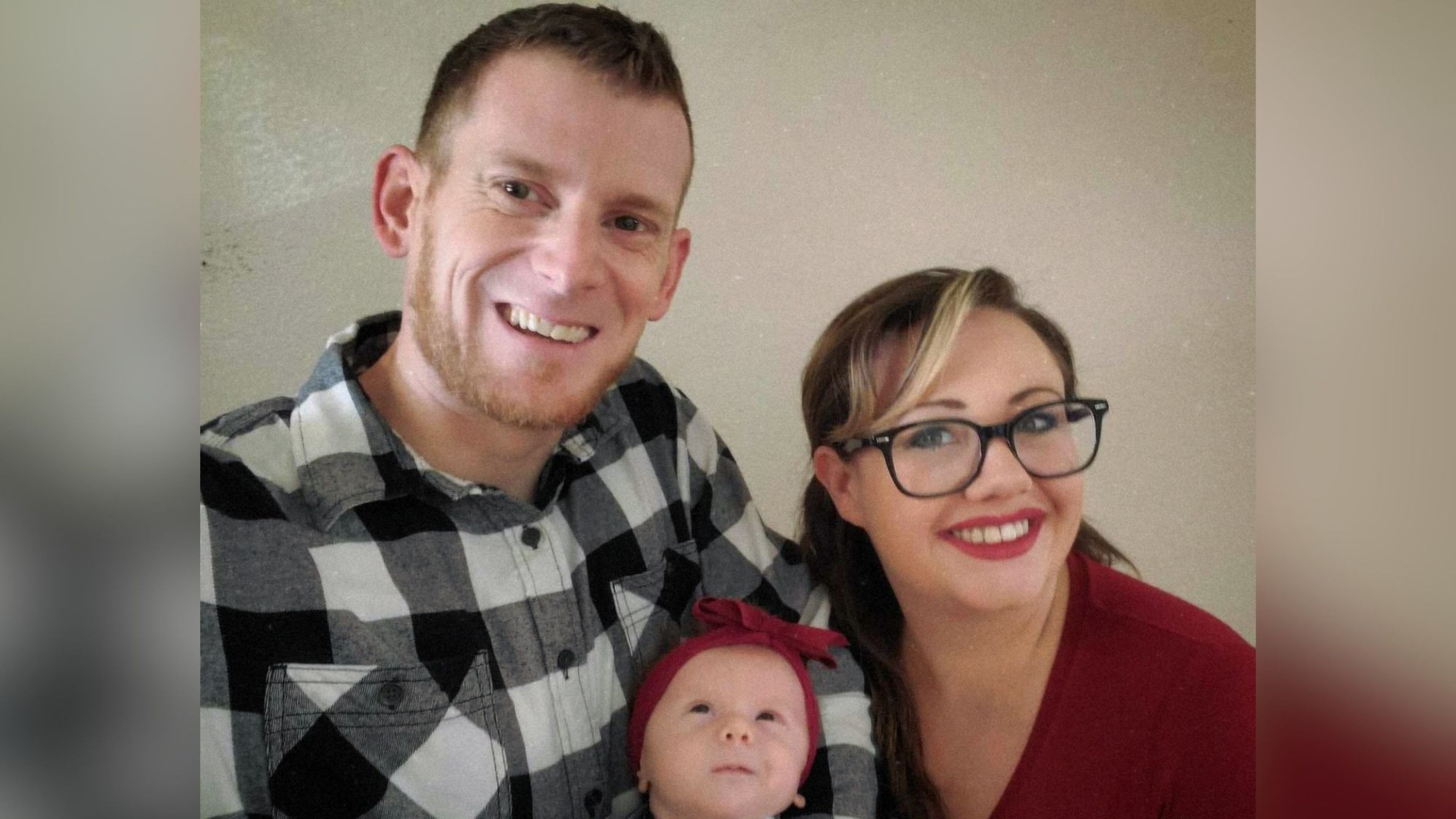 Elizabeth Barrett with her husband, Benjamin, and her daughter, Evelyn. | Credit: Photo courtesy of Heartbeat International