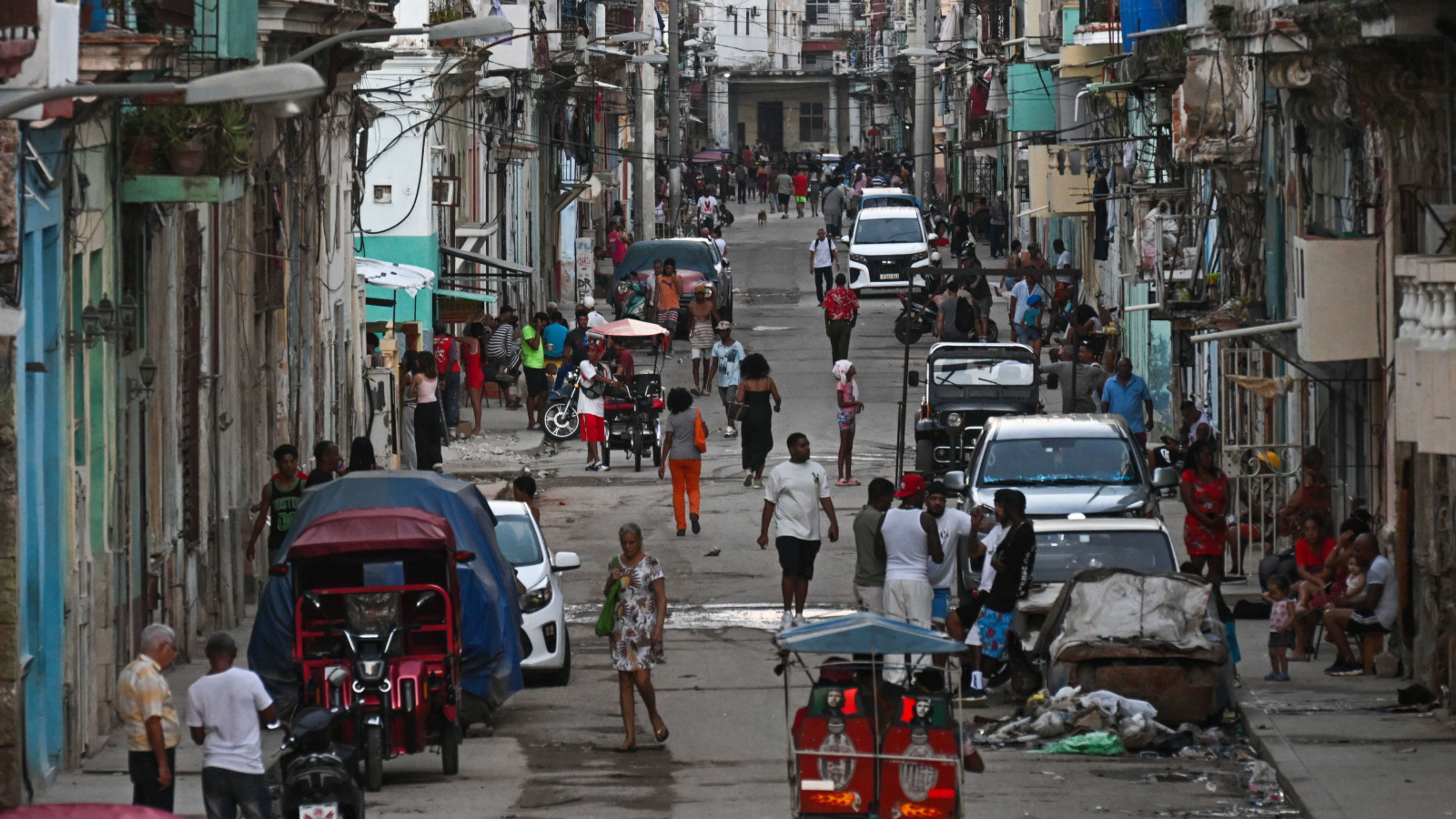 Havana during a widespread power outage of the Cuban national electric company on March 16, 2026, amid a severe crisis on the island. |Credit: Yamil Lage/AFP via Getty Images