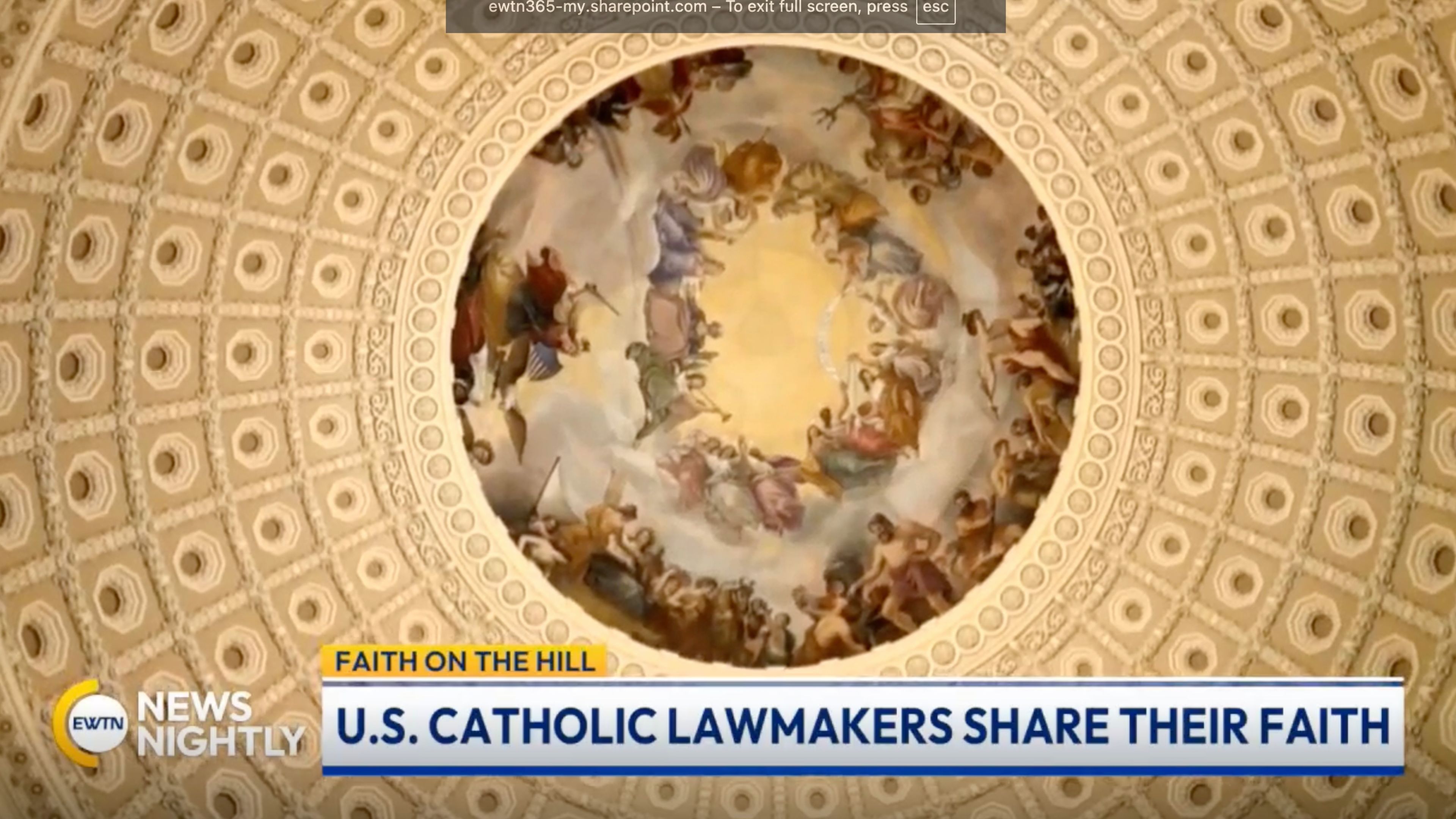 In this special report, EWTN News Capitol Hill correspondent Erik Rosales speaks with various Catholic members of Congress about their faith, and how they live it in their work. | Credit: “EWTN News Nightly”/Screenshot