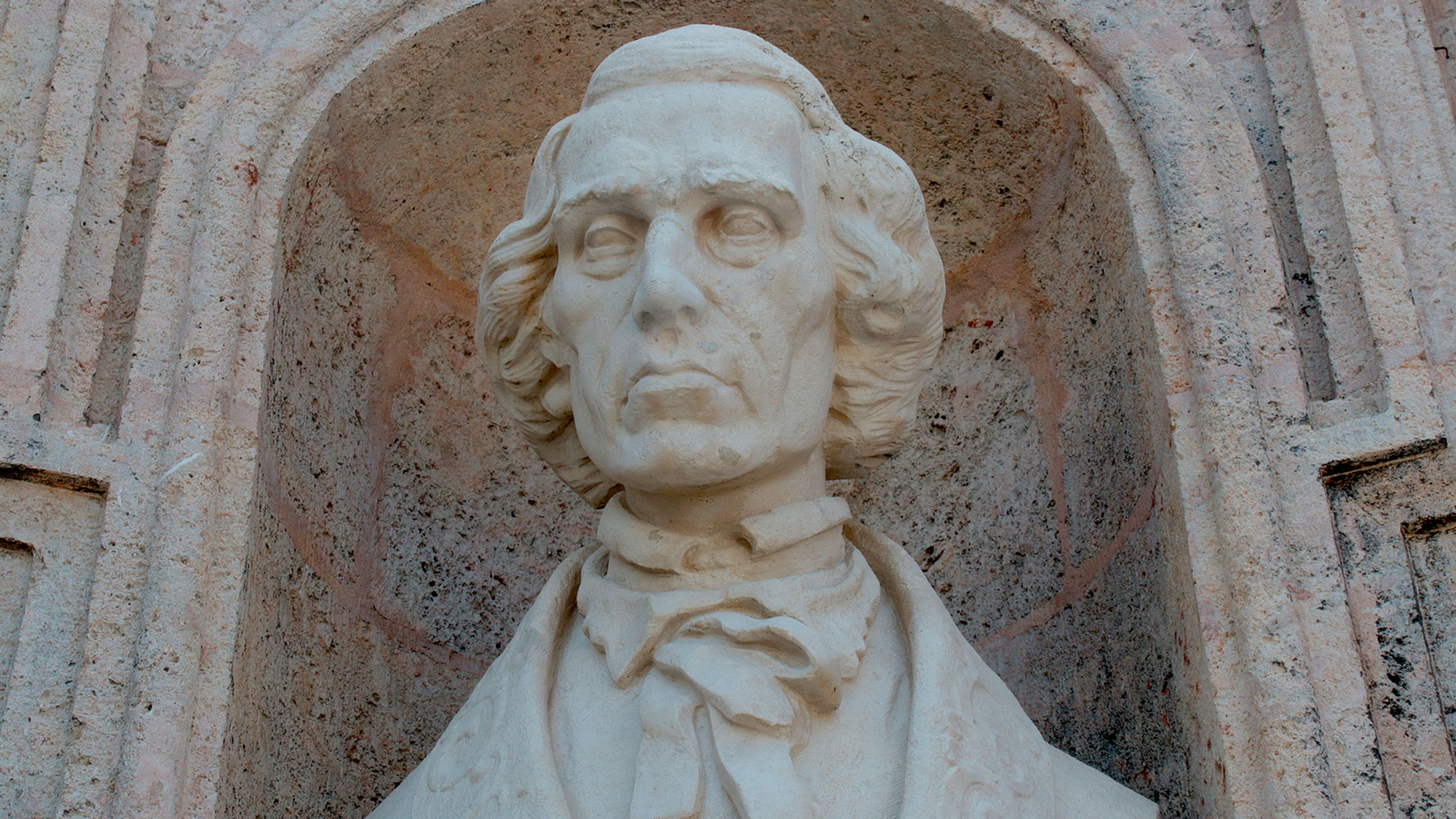 Bust of priest Félix Varela in the Father Félix Varela Cultural Center in Havana. | Credit: Eduardo Berdejo/EWTN News