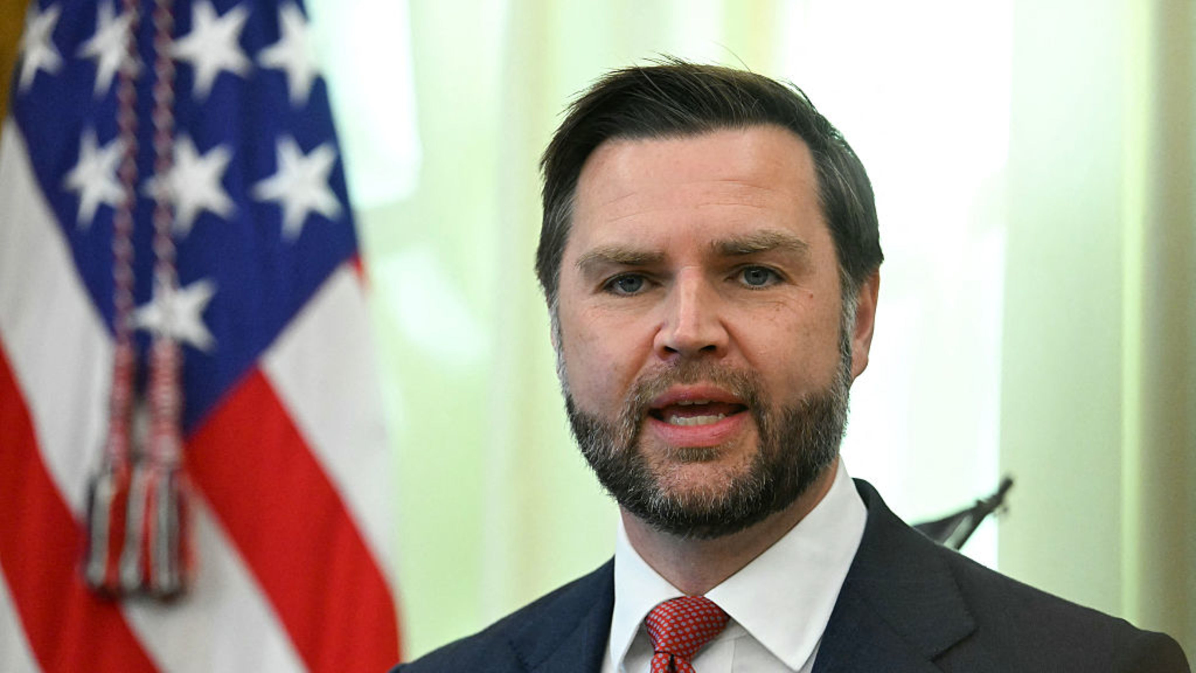 U.S. Vice President JD Vance speaks during an announcement on fraud by U.S. President Donald Trump in the Oval Office of the White House in Washington, D.C., on Oct. 20, 2026. | Credit: Jim WATSON/AFP via Getty Images