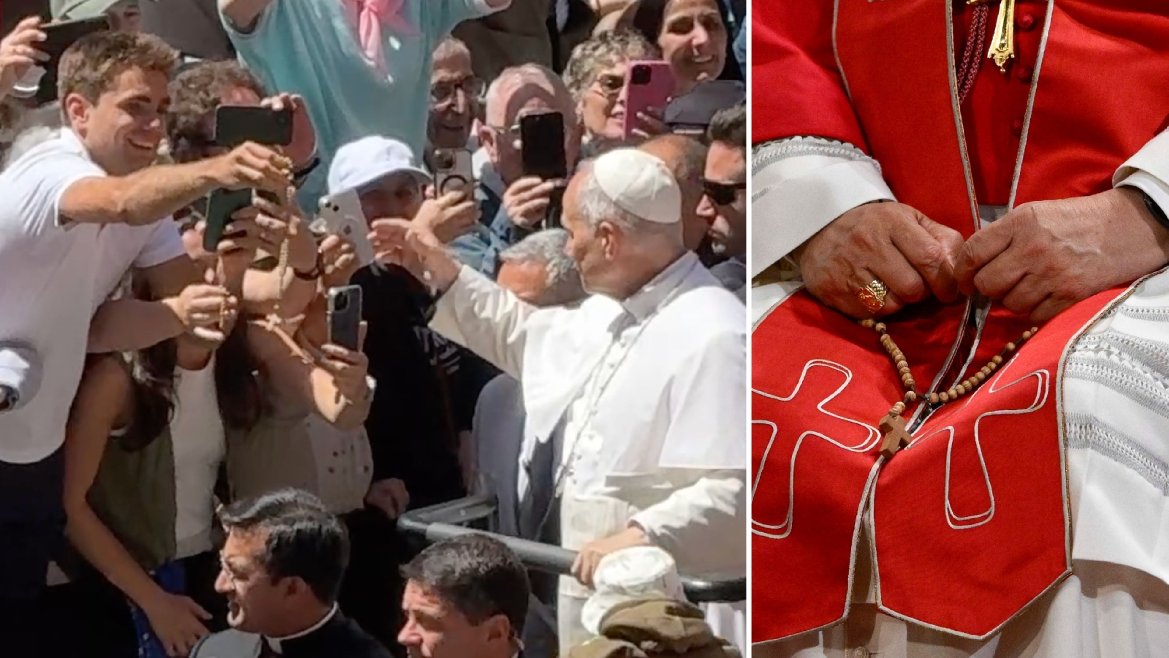 Pope Leo XIV prayed with this young man’s rosary in Barcelona — and gave it back