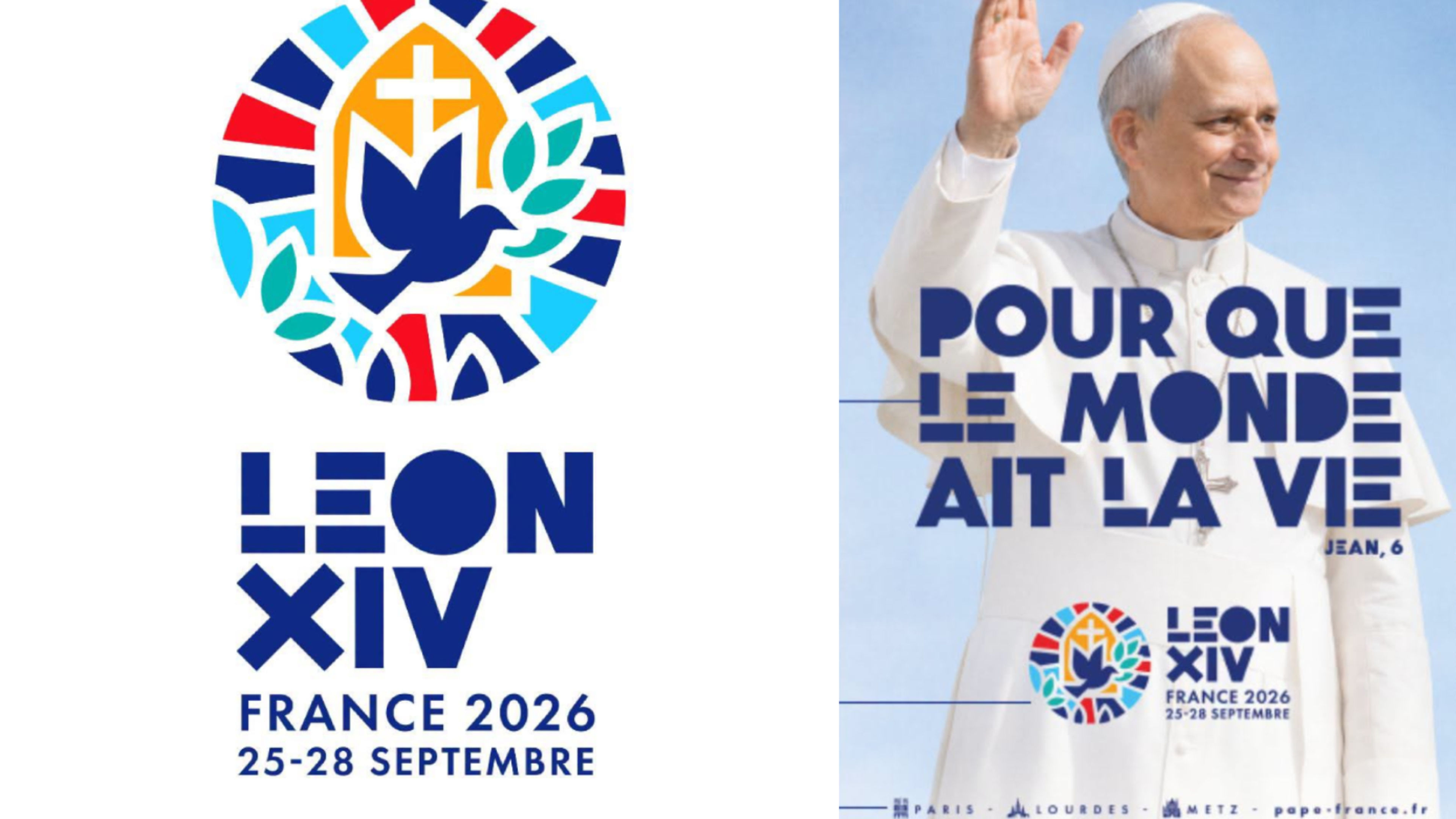 The logo for Pope Leo XIV’s visit to France. | Credit: French Bishops’ Conference