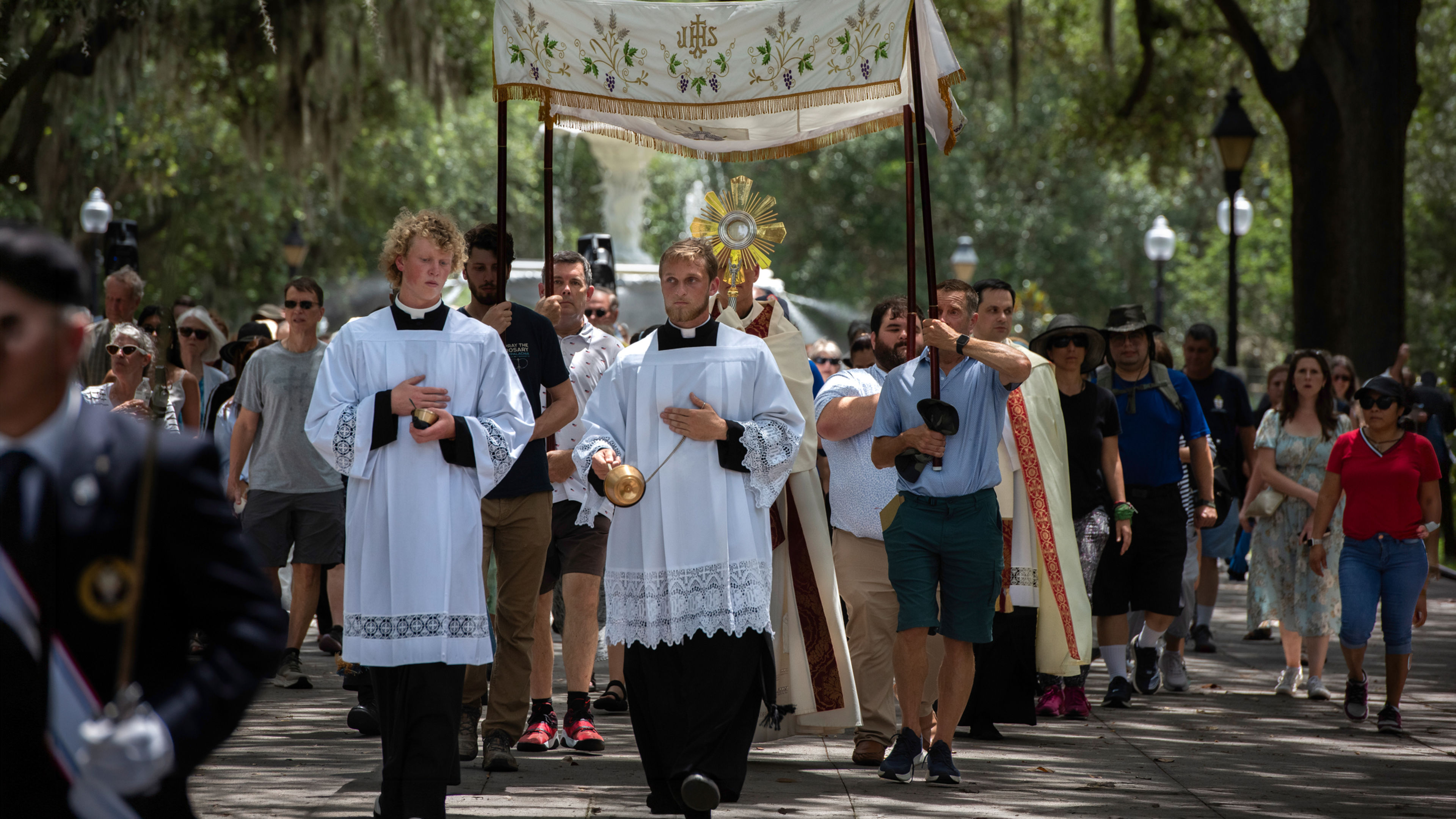 PHOTOS: National Eucharistic Pilgrimage processes through historic Savannah, Georgia