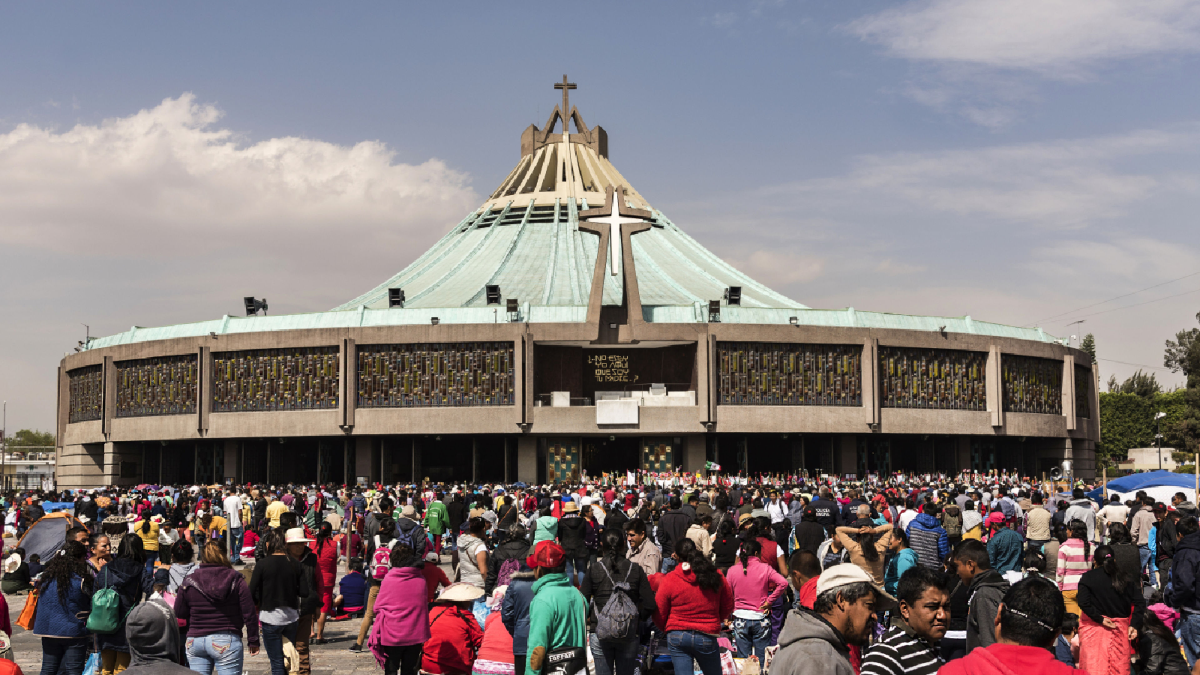 Pilgrims arrive at the Shrine of Our Lady of Guadalupe in Mexico City. | Credit: Leonardo Em/Shutterstock