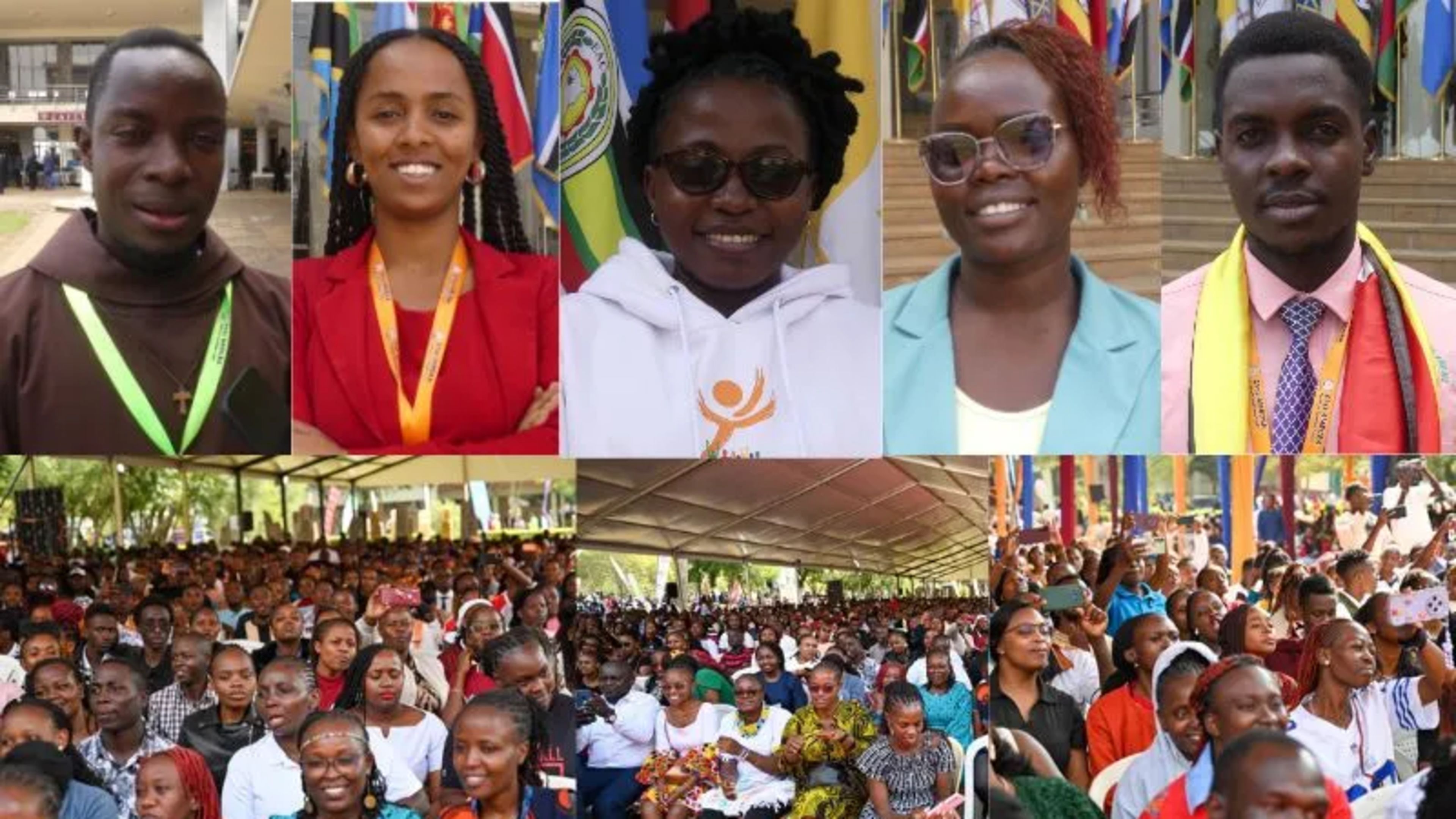 Young Catholic delegates at the 21st assembly of the Association of Member Episcopal Conferences in Eastern Africa (AMECEA) welcome the opportunity to engage directly with Catholic bishops at the event. | Credit: Photos courtesy of ACI Africa and AMECEA