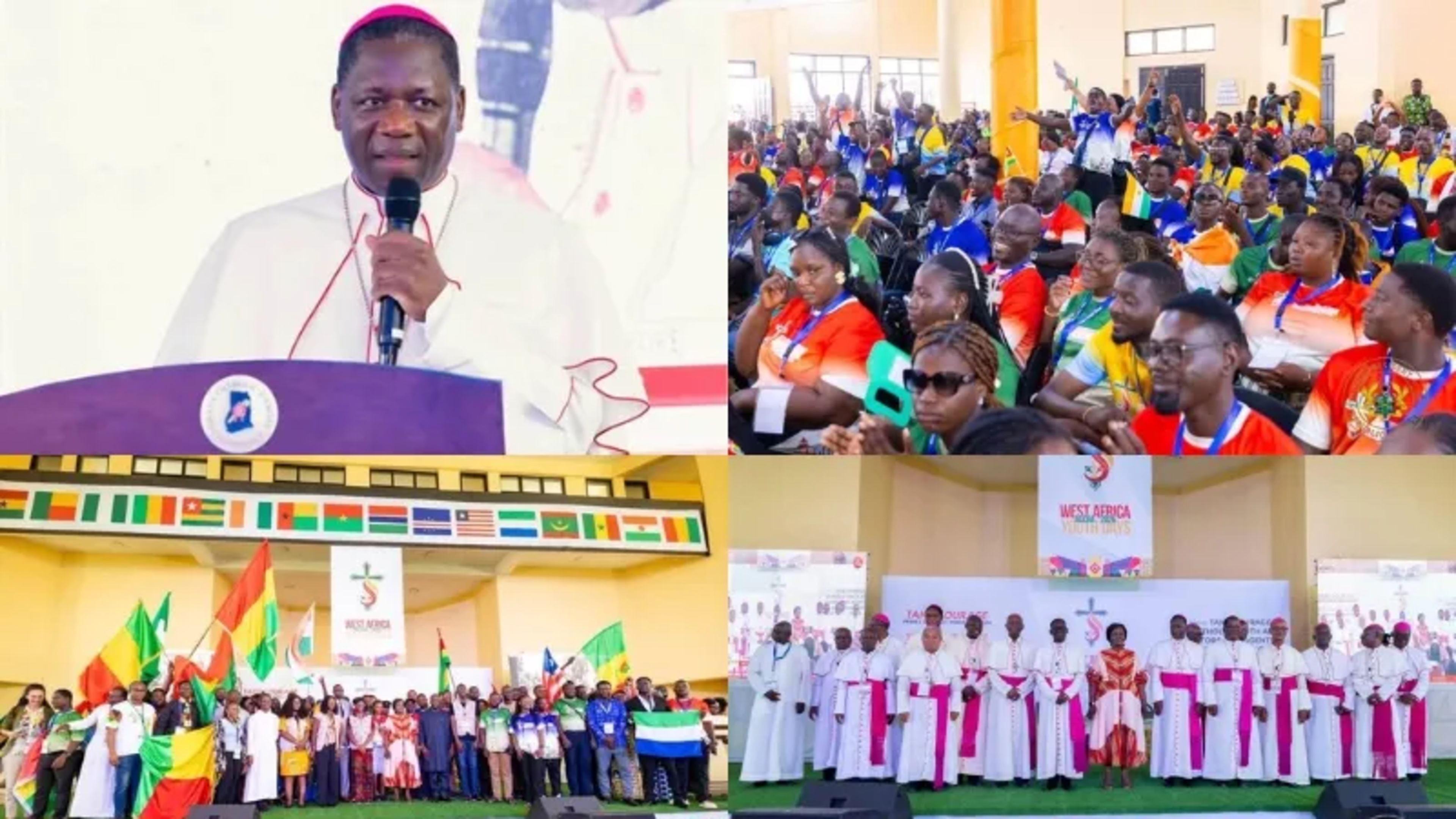 Archbishop Julien Kaboré, the apostolic nuncio in Ghana, spoke at the opening ceremony of the first-ever West African Youth Day (WAYD) in Accra from Sept. 8–11, 2026. | Credit: DEPSOCOM Accra