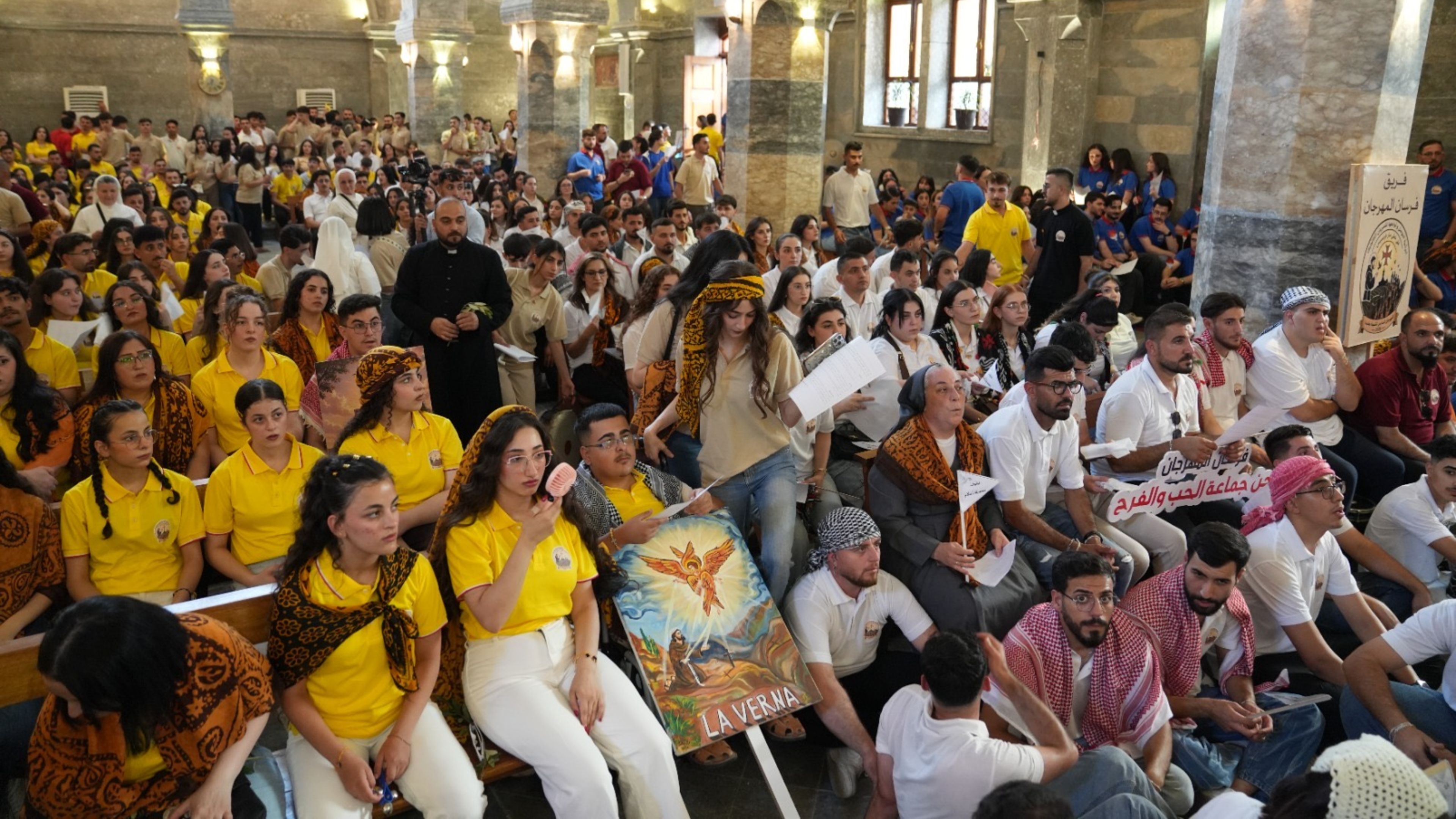 Nearly 700 Baghdeda youth came together for the sixth annual Baghdeda Youth Festival on Saturday, Sept. 12, 2026, in Iraq. | Credit: Ragheed Nenwaya/ACI MENA