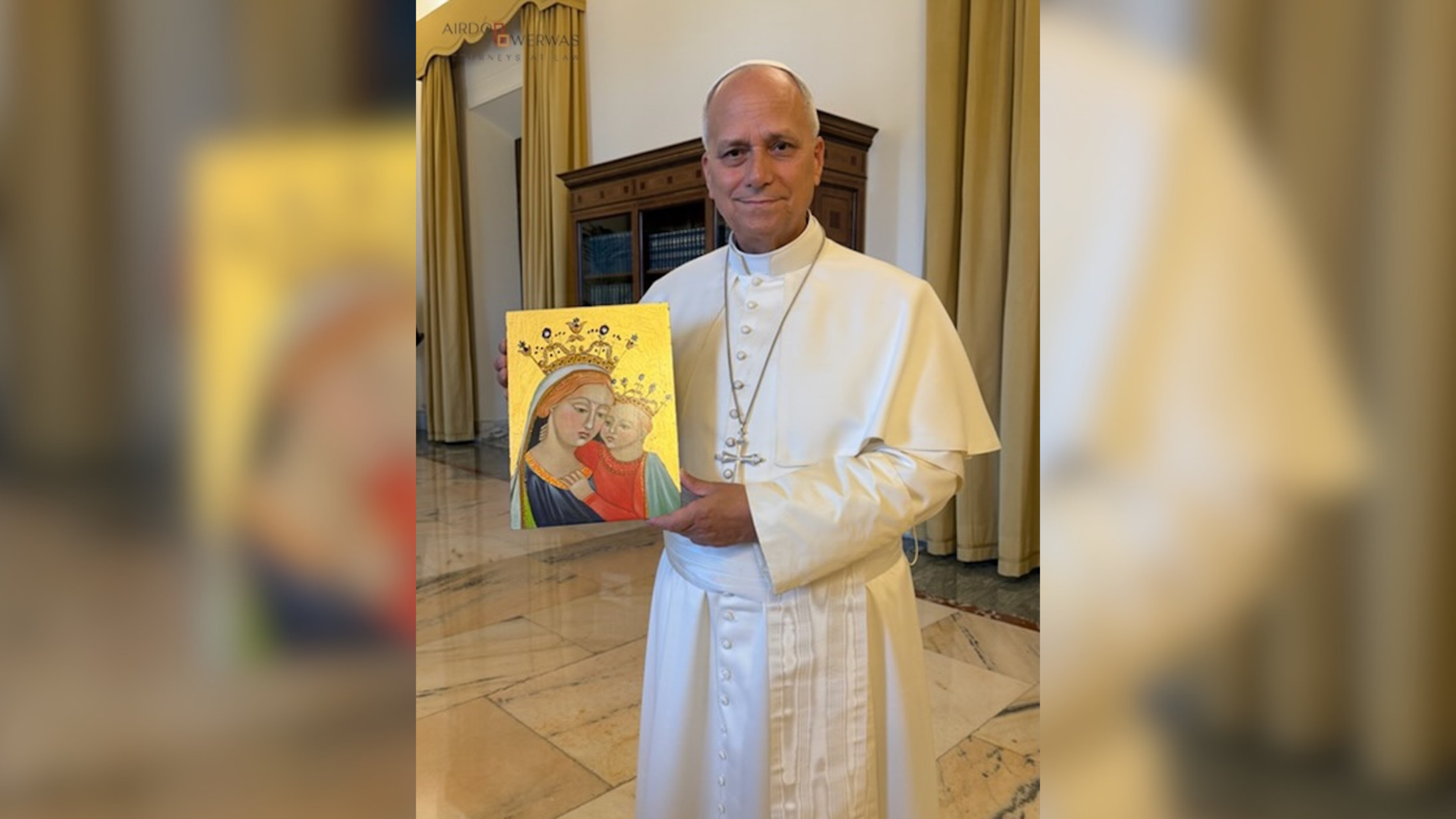 Chicago artist creates Marian icon for Pope Leo XIV, who will keep the ...