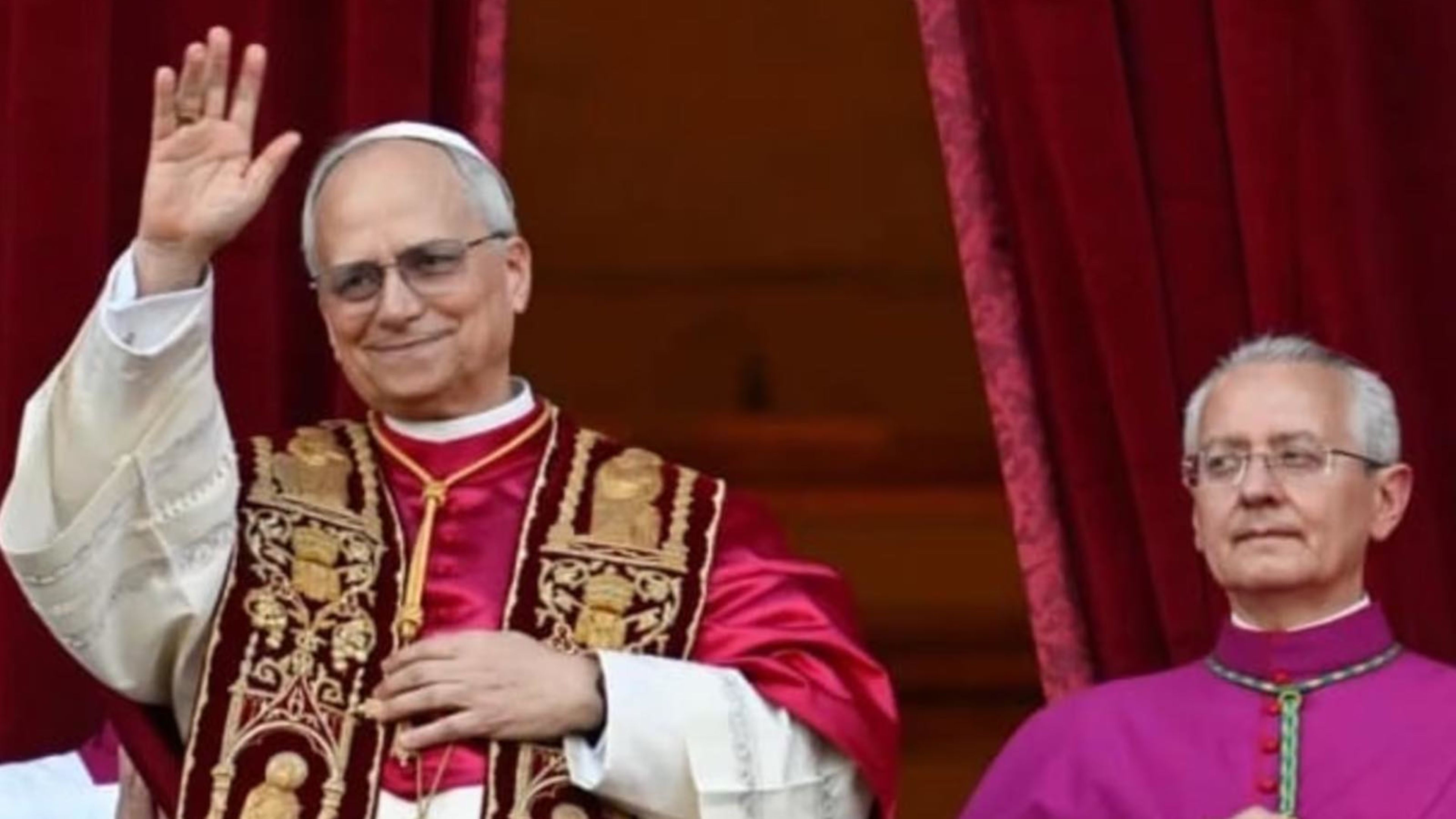 Pope Leo XIV gives his blessing from the central balcony of St. Peter’s Basilica following his election on May 8, 2025. | Credit: Vatican Media
