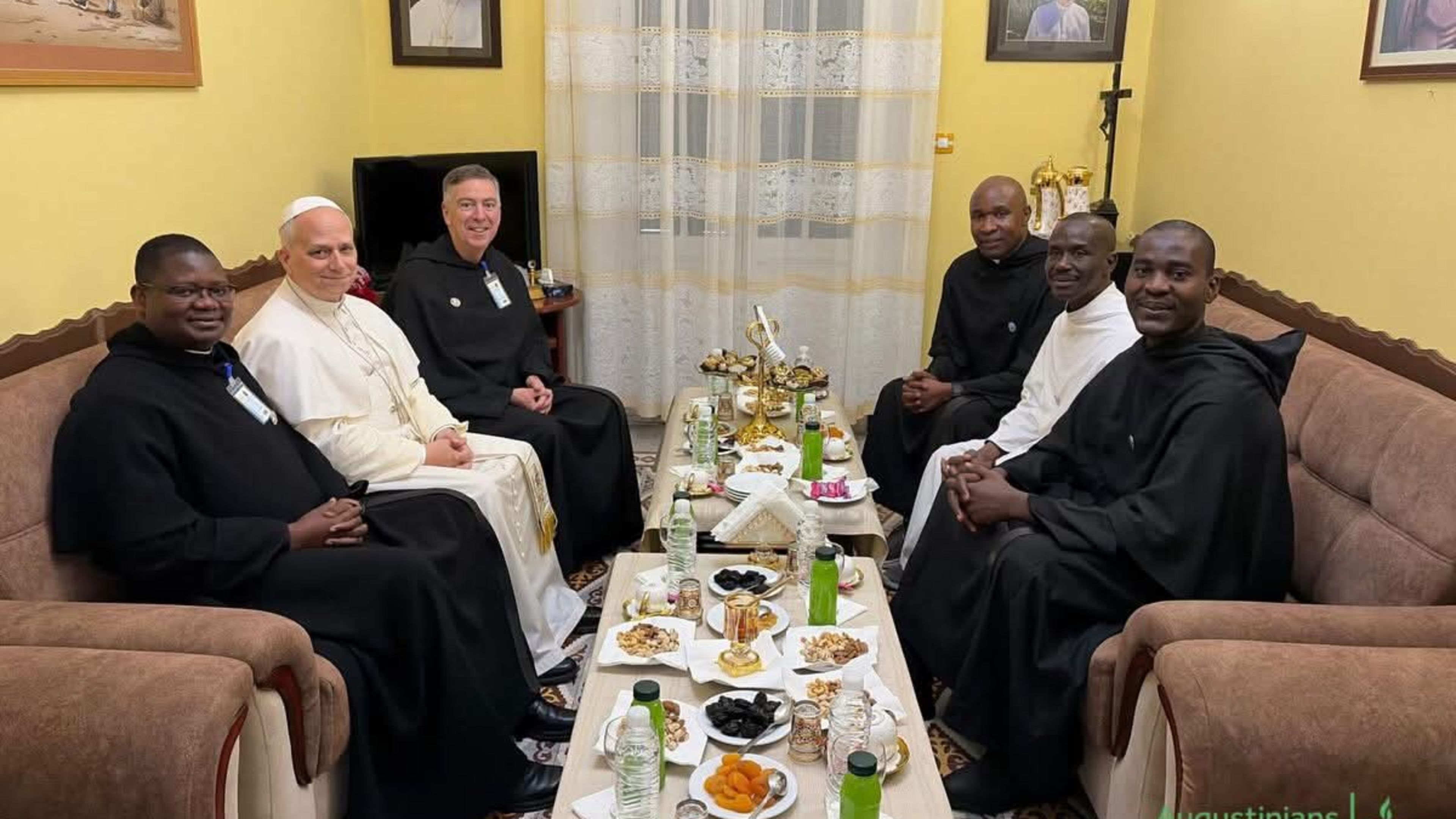 Pope Leo XIV meets Augustinians in Annaba in fraternal visit