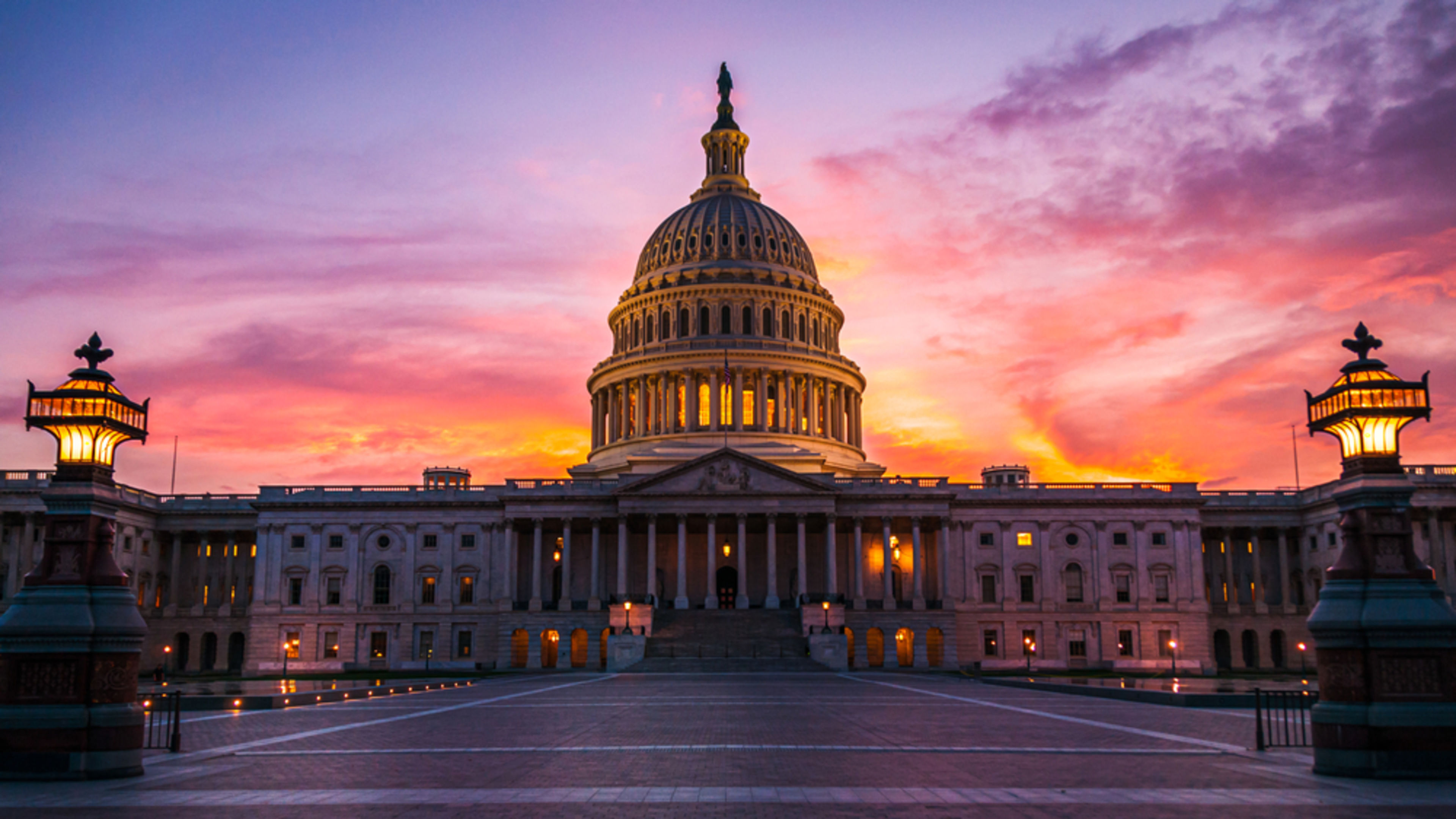 The U.S. Capitol at sunset. | Credit: Greg Meland/Shutterstock