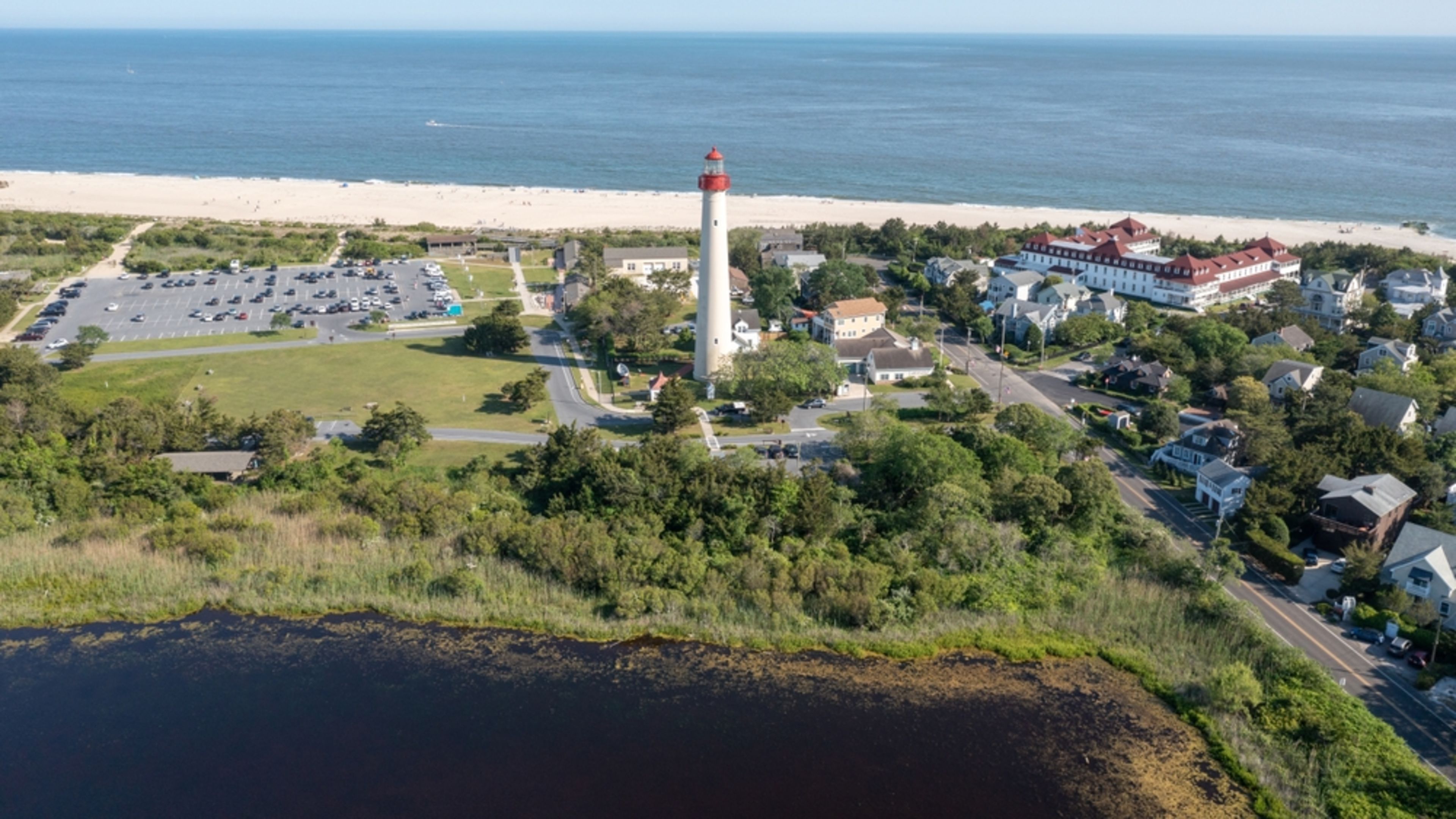 The Cape May Lighthouse towers above Cape May Point State Park in an undated photograph, Cape May, New Jersey. | Credit: Felix Lipov/Shutterstock
