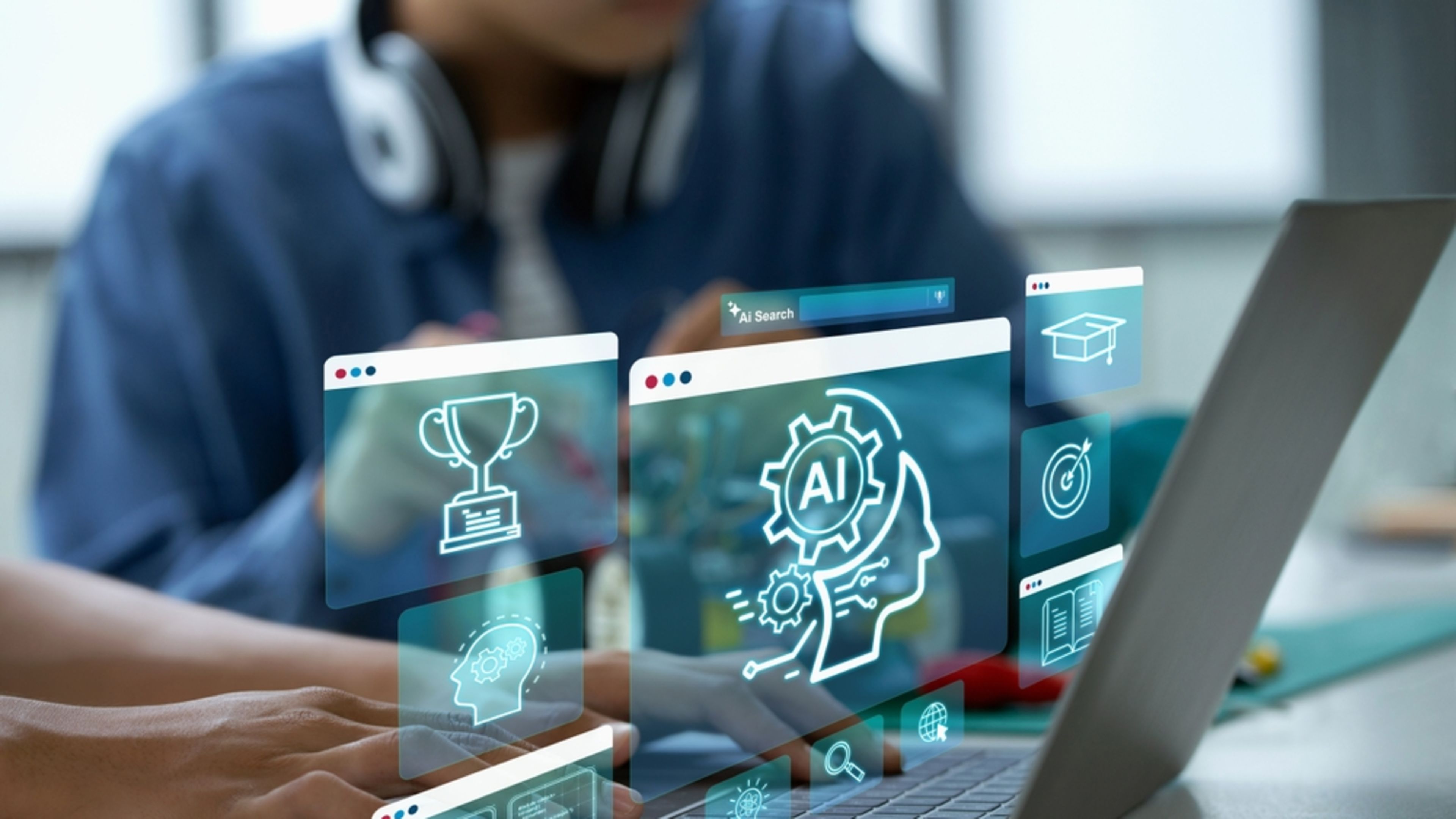 Students engage in learning to use artificial intelligence through coding and programming. | Credit: chayanuphol/Shutterstock
