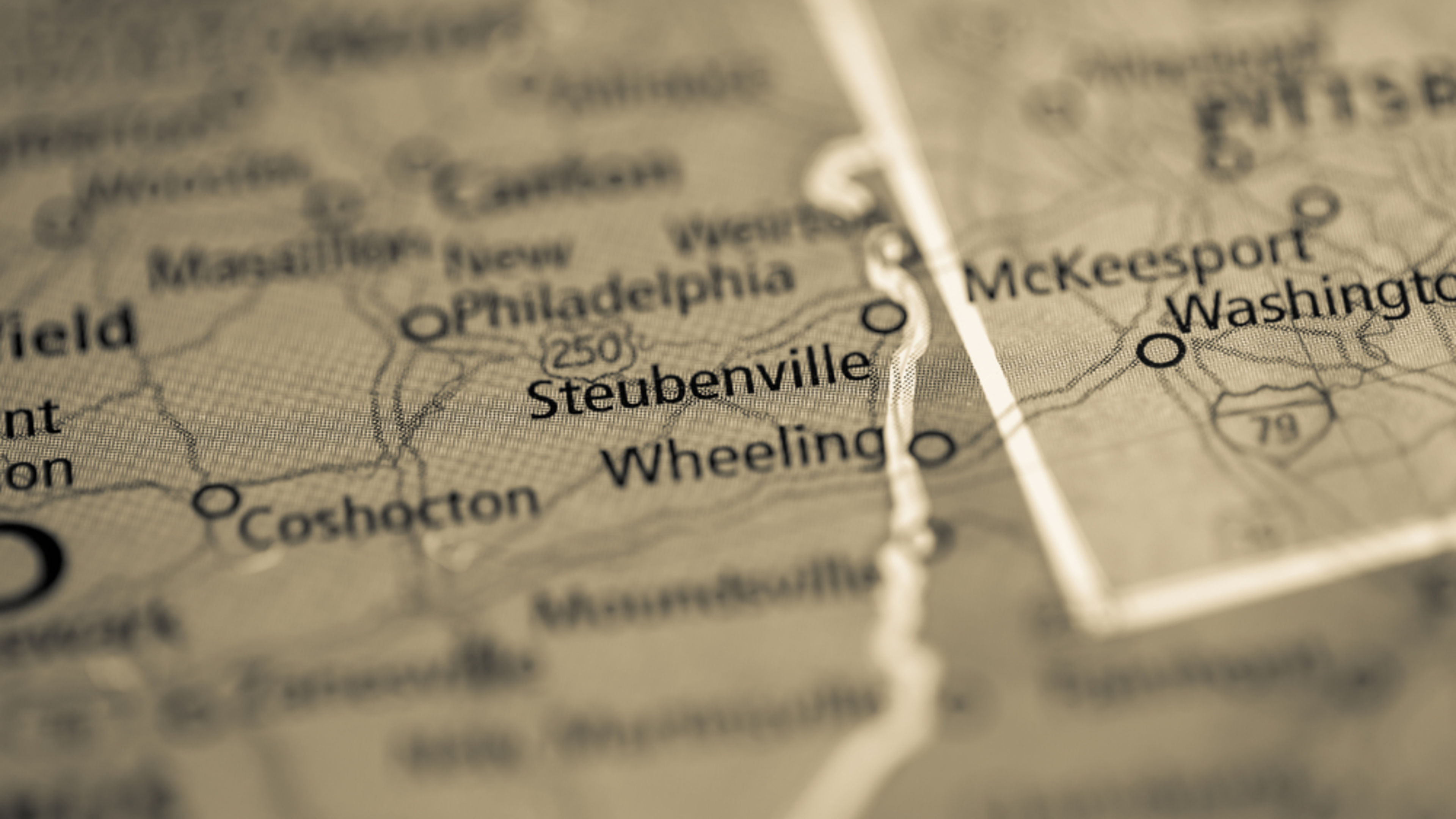 Steubenville, Ohio on a map. | Credit: SevenMaps/Shutterstock