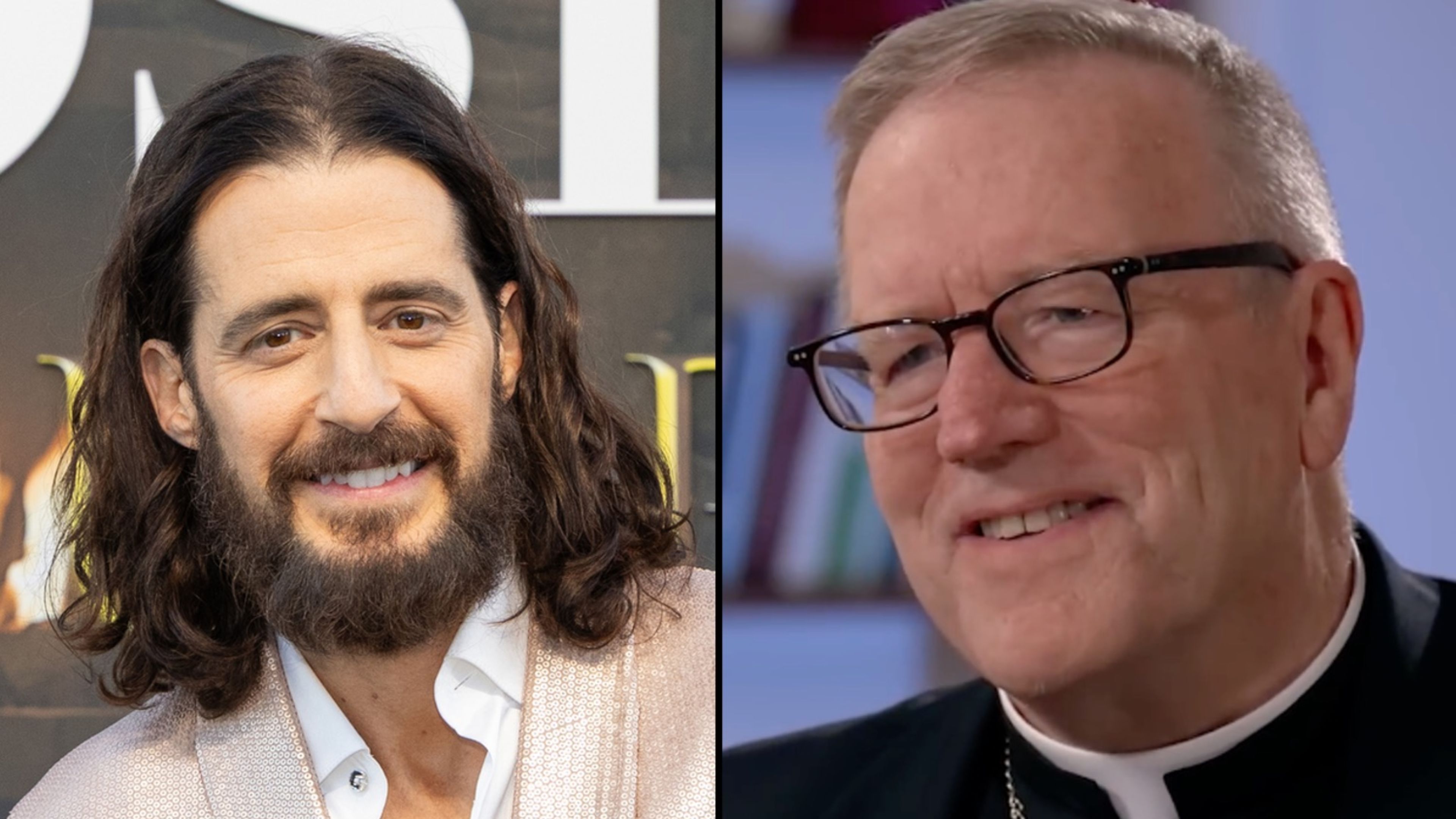 Jonathan Roumie and Bishop Robert Barron. The two prominent Catholics will take part in the first annual Sheen Awards gala in Peoria, Illinois, on Sept. 25, 2026. | Credit: Rick Kern/Getty Images for 5&2 Studios / EWTN News