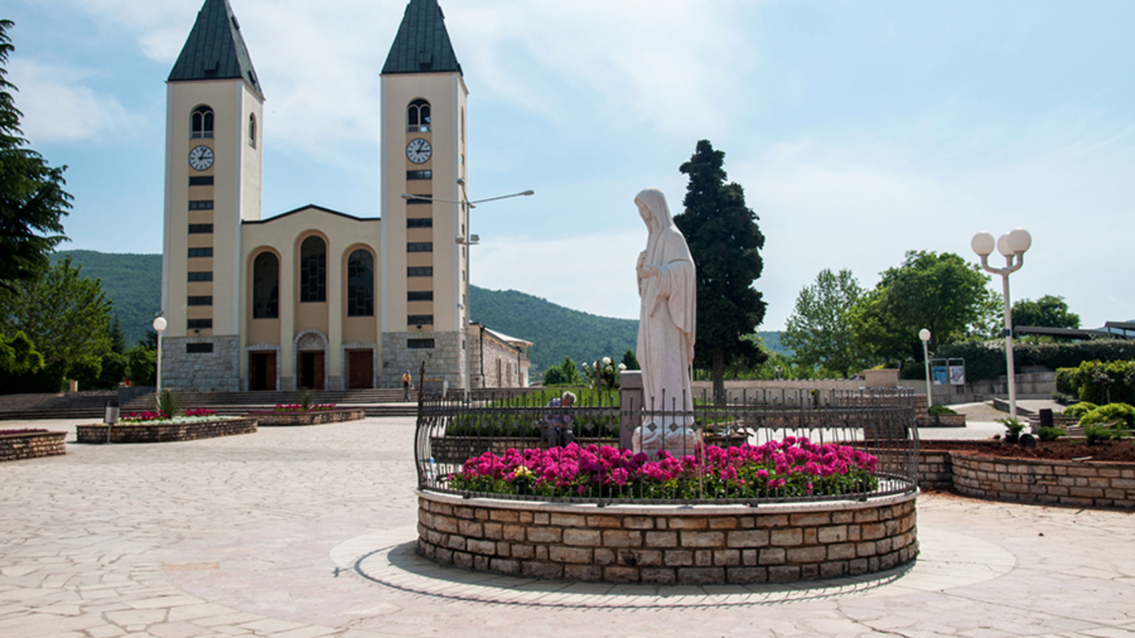 The pilgrimage church in Medjugorge, Bosnia and Herzegovina. | Credit: miropink/Shutterstock