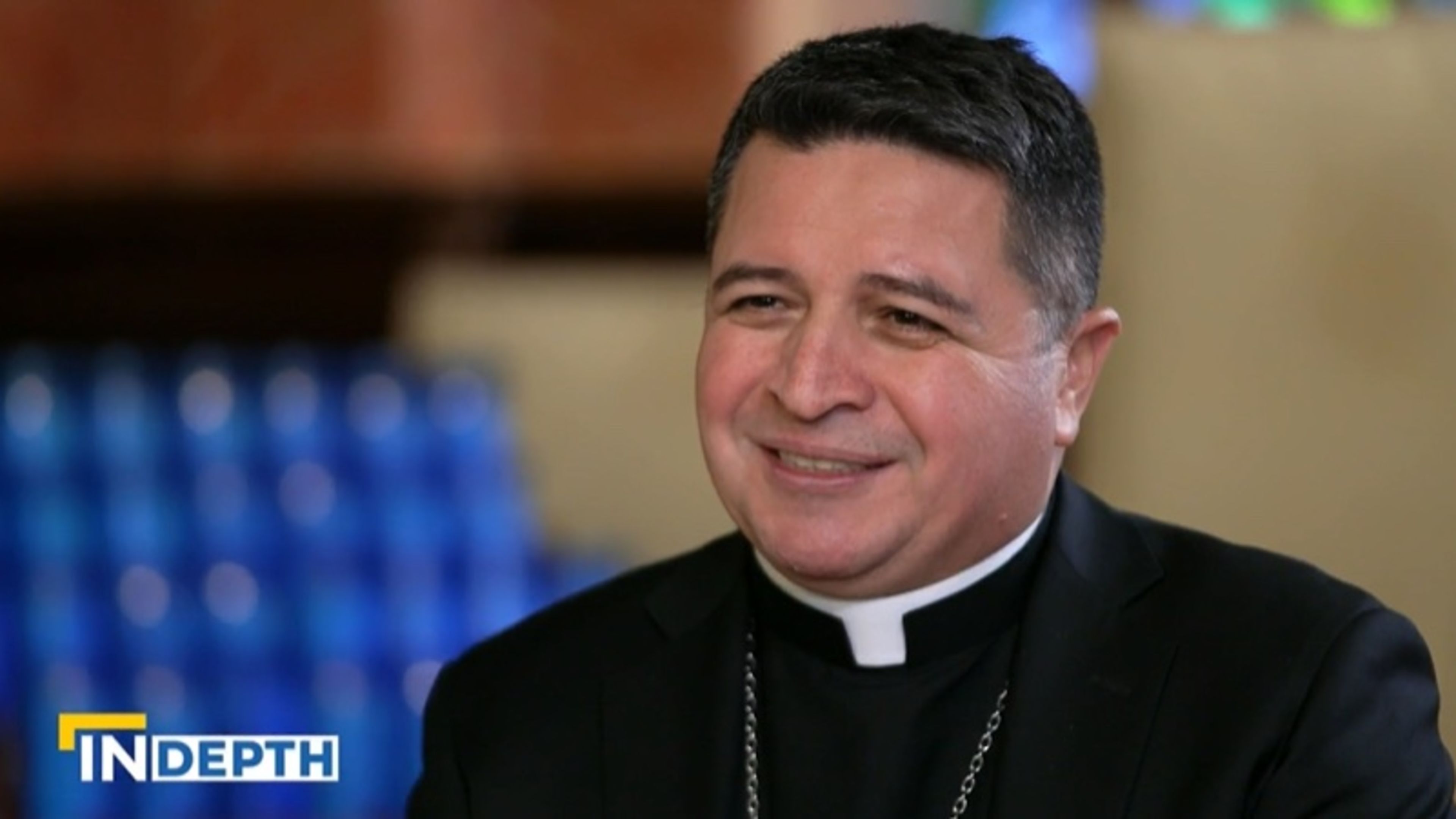 Bishop Evelio Menjivar-Ayala speaks with “EWTN News in Depth” on Friday, March 14, 2025. | Credit: “EWTN News in Depth”/Screenshot