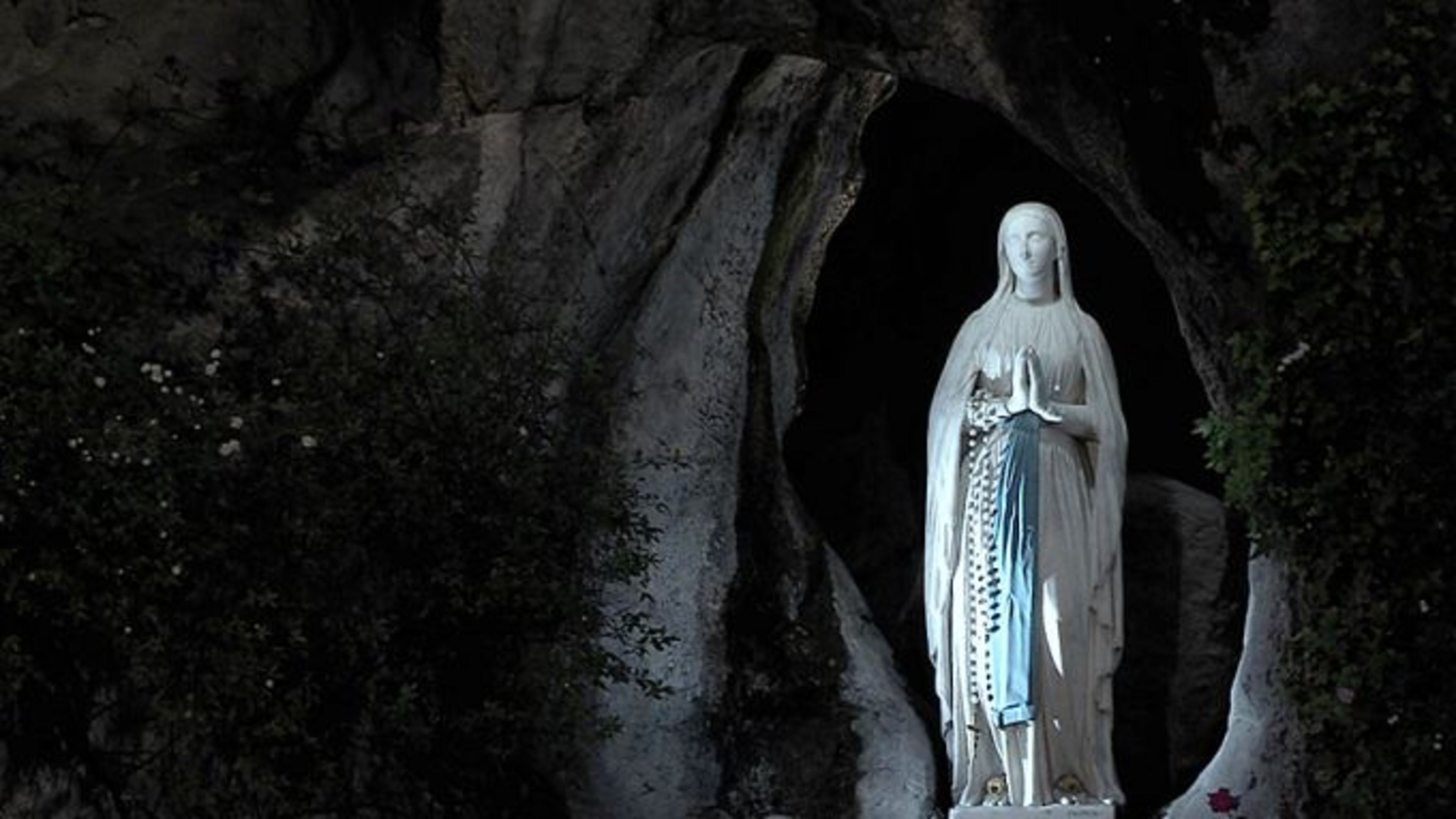 The grotto where Our Lady of Lourdes is said to have first appeared in 1858. | Credit: Alessio Di Cintio/EWTN News