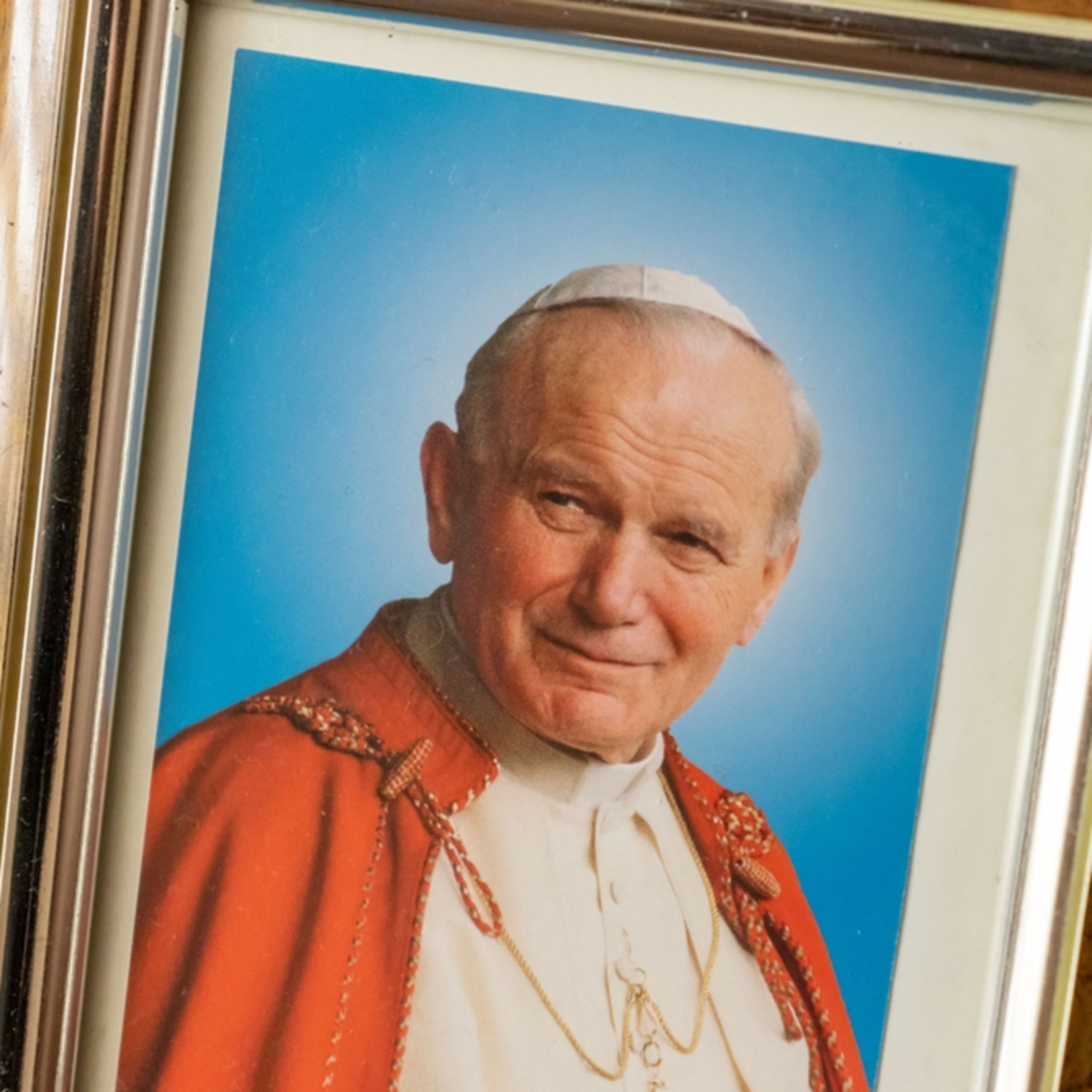 A painting of Pope John Paul II. | Credit: daily_creativity/Shutterstock