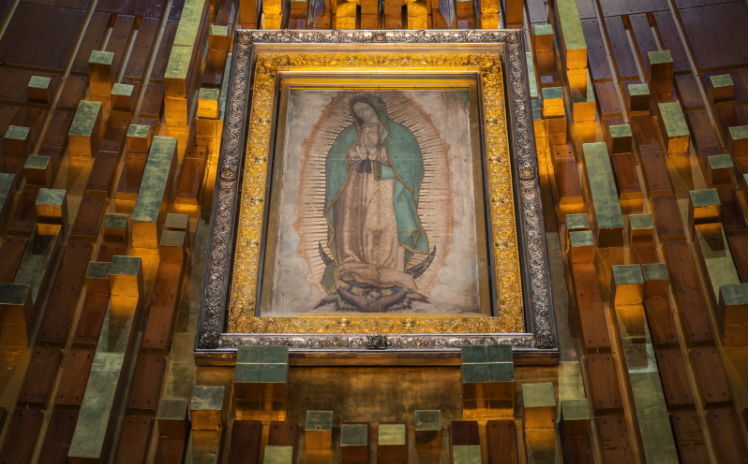 A Guadalupei Szűzanya csodás kegyképe Mexikóvárosban. | Fotó: EWTN